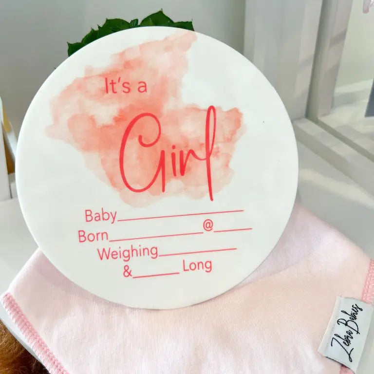 Birth Announcement Plaques – It's A Girl