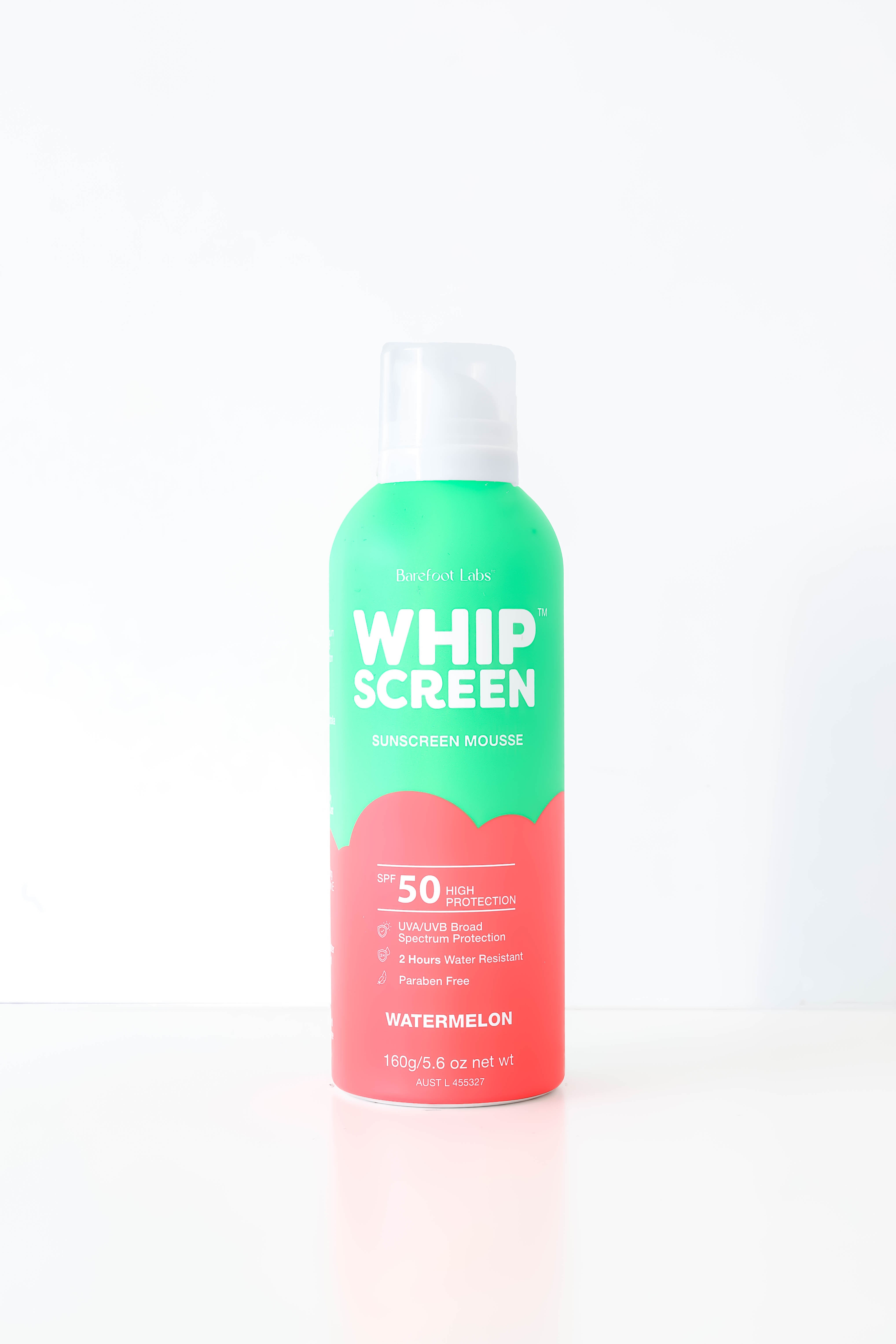 Barefoot Labs WhipScreen Sunscreen Mousse - Watermelon