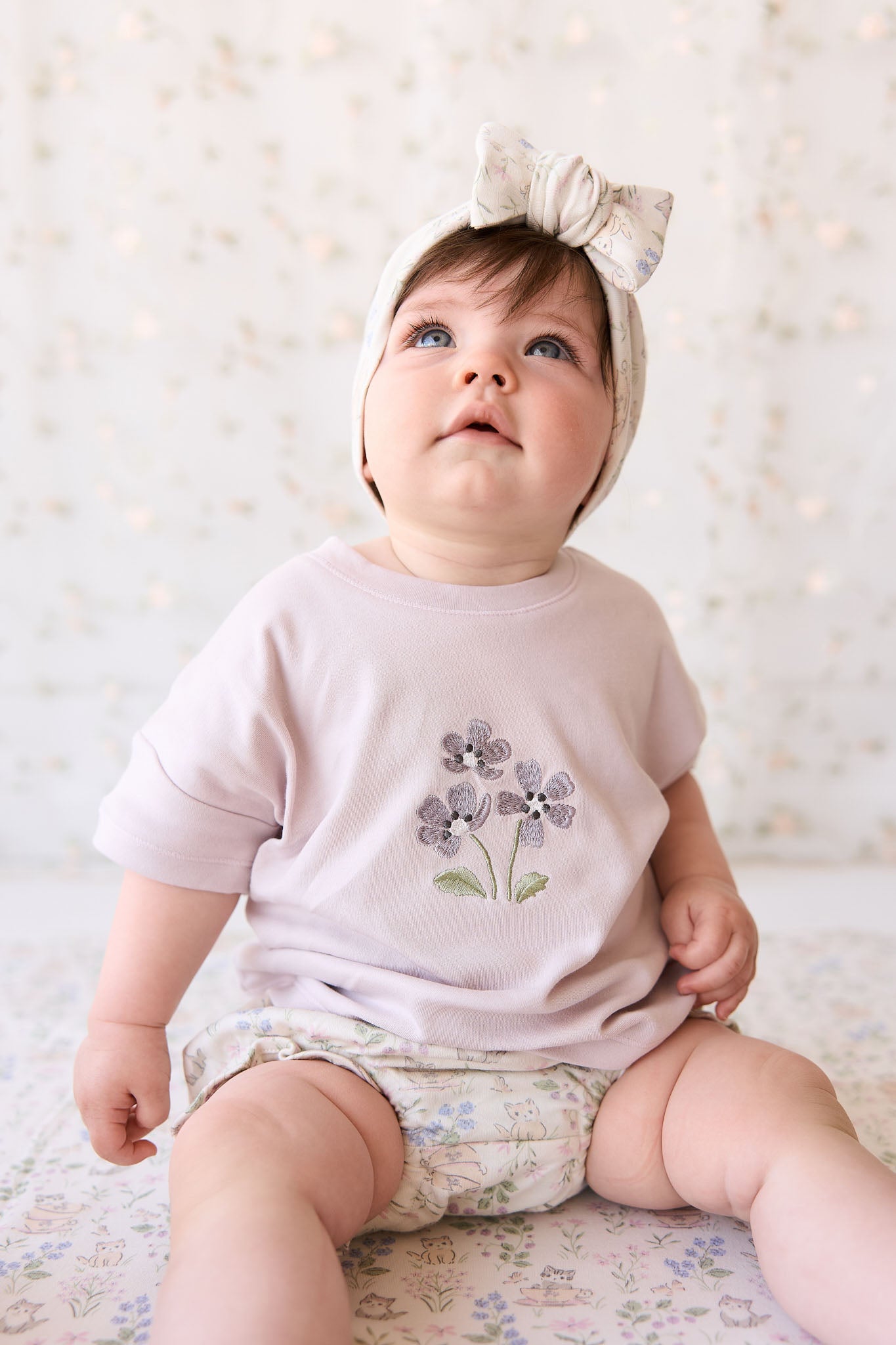 Jamie Kay Pima Cotton Mimi Top - Luna Meadow Flowers