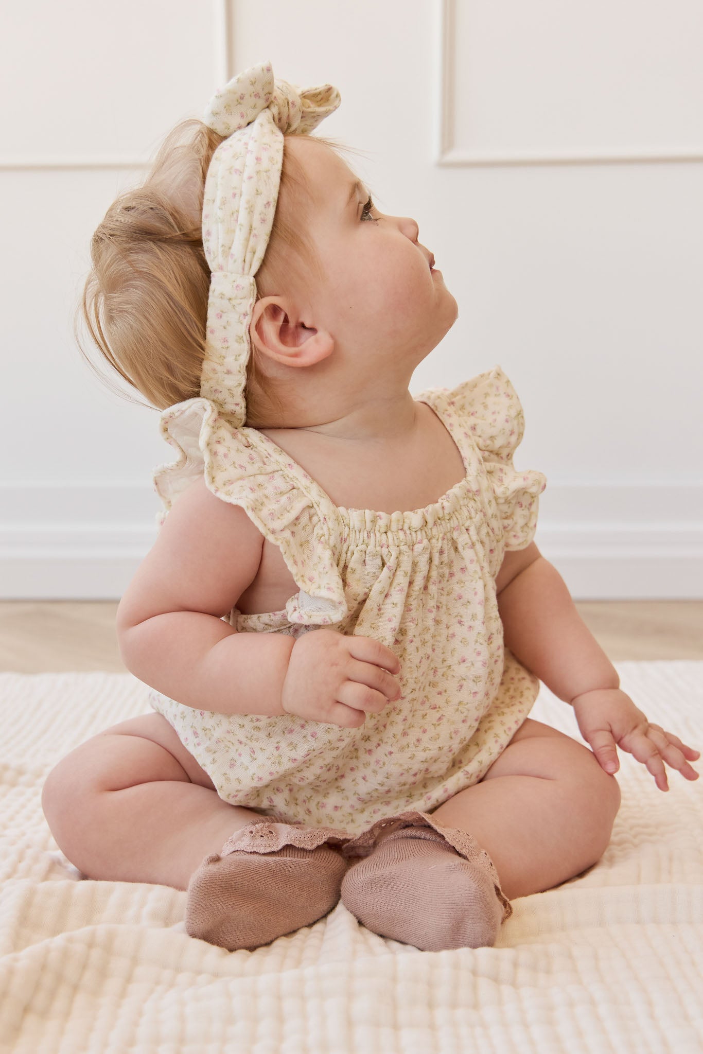 Jamie Kay Organic Cotton Muslin Tiana Playsuit Pippa Pink