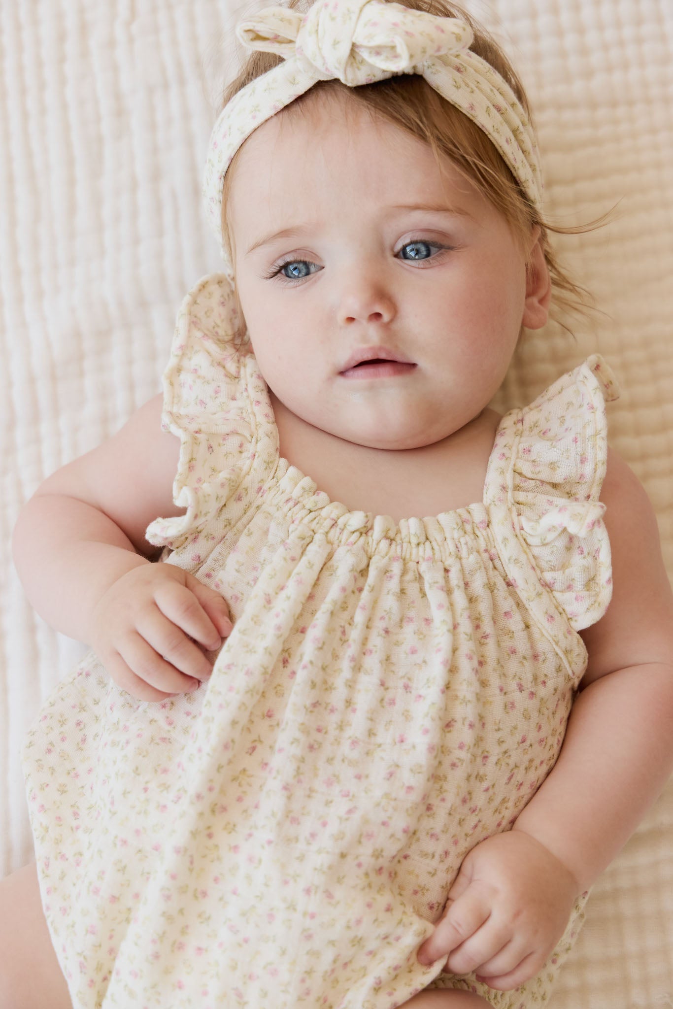 Jamie Kay Organic Cotton Muslin Tiana Playsuit Pippa Pink