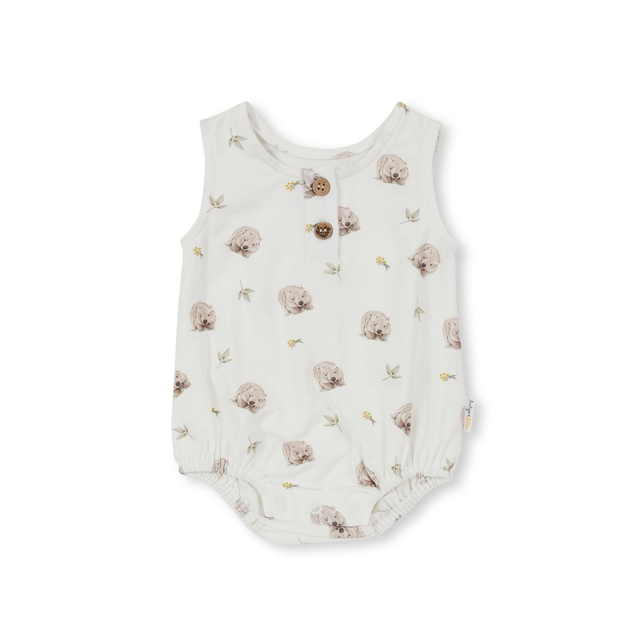 Indigo & Lellow Jesse Bodysuit - Wombat