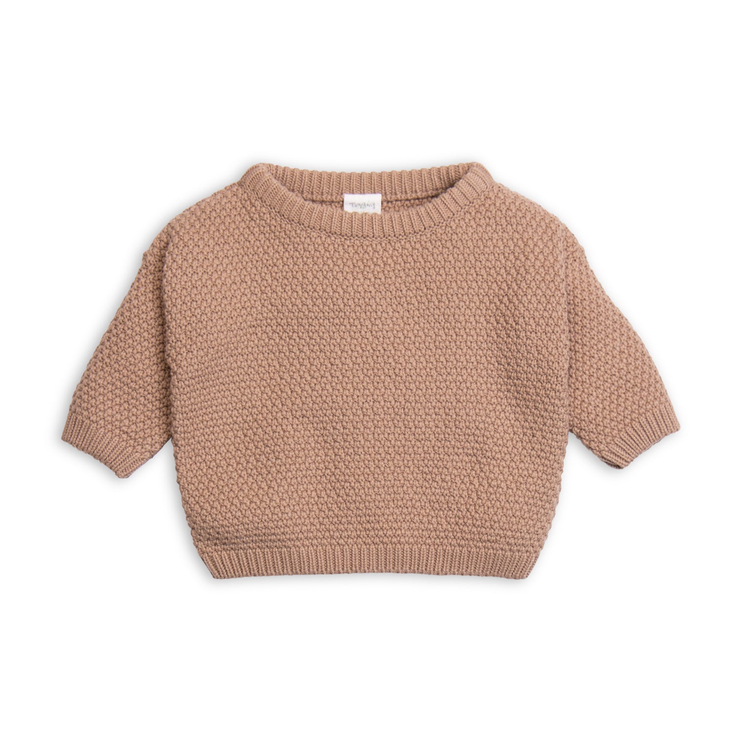 Tiny Twig Knitted Moss Knit Jumper - Cafe