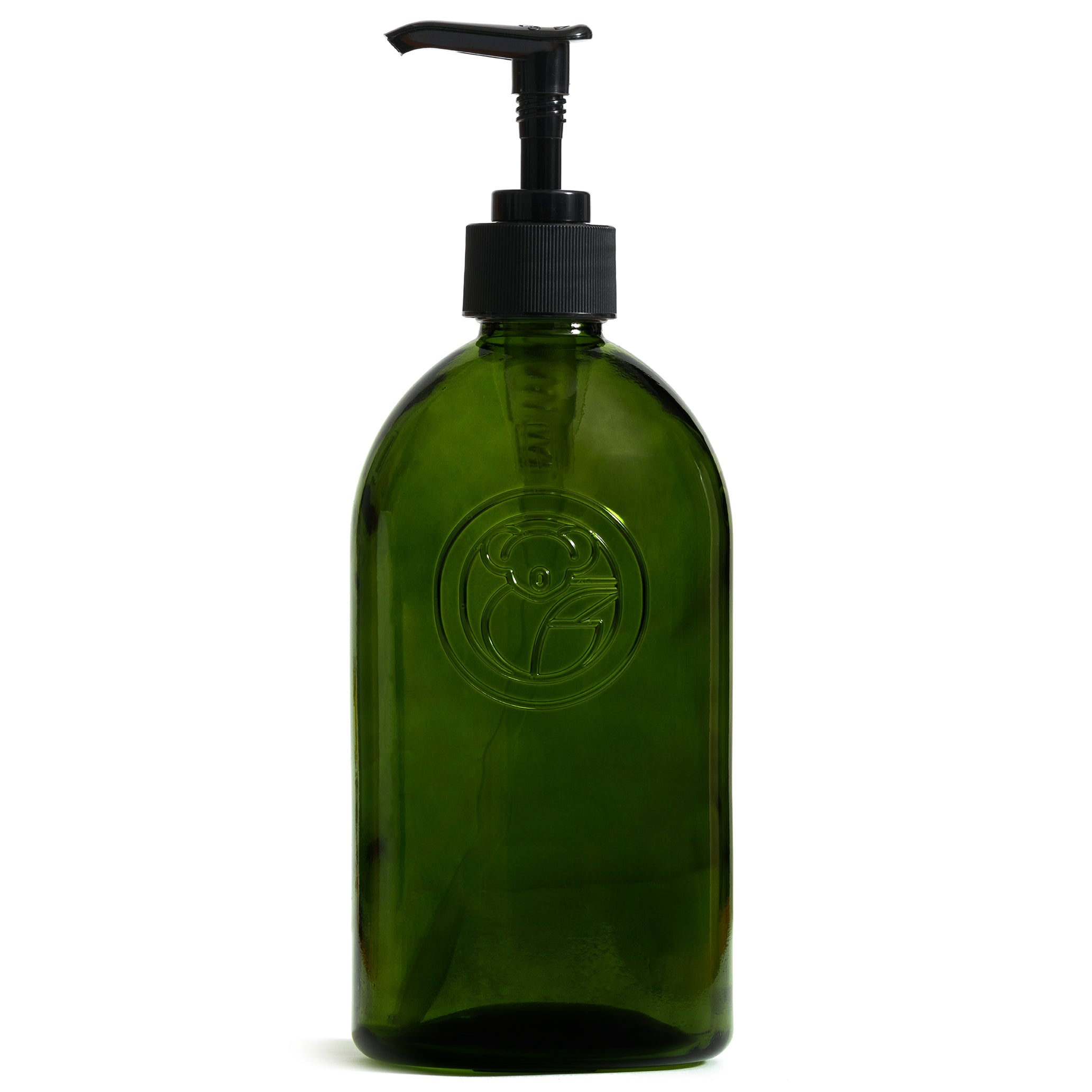 Koala Eco Glass Bottle - Apothecary Green with pump