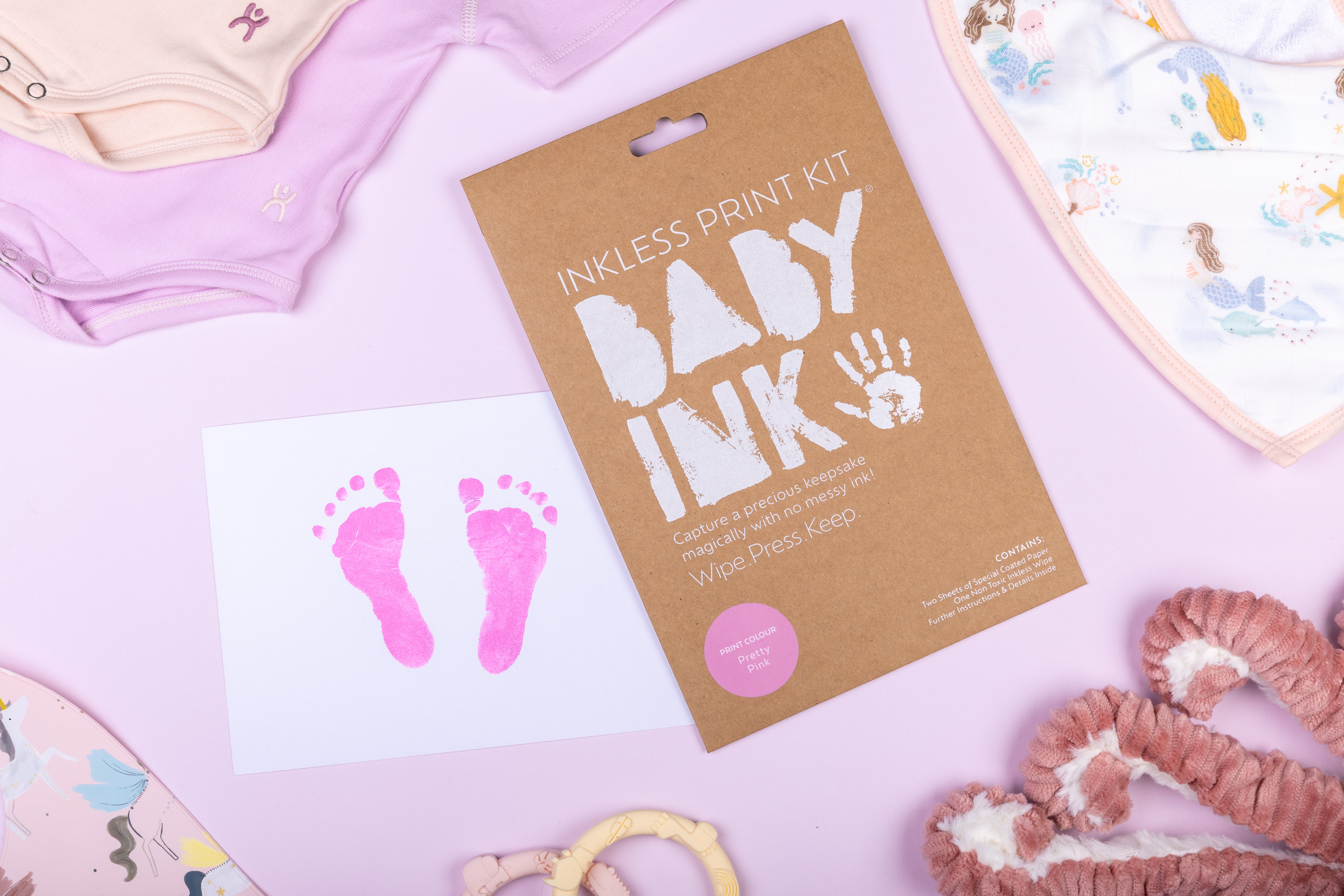 BABYink Inkless Print Kit Pretty Pink