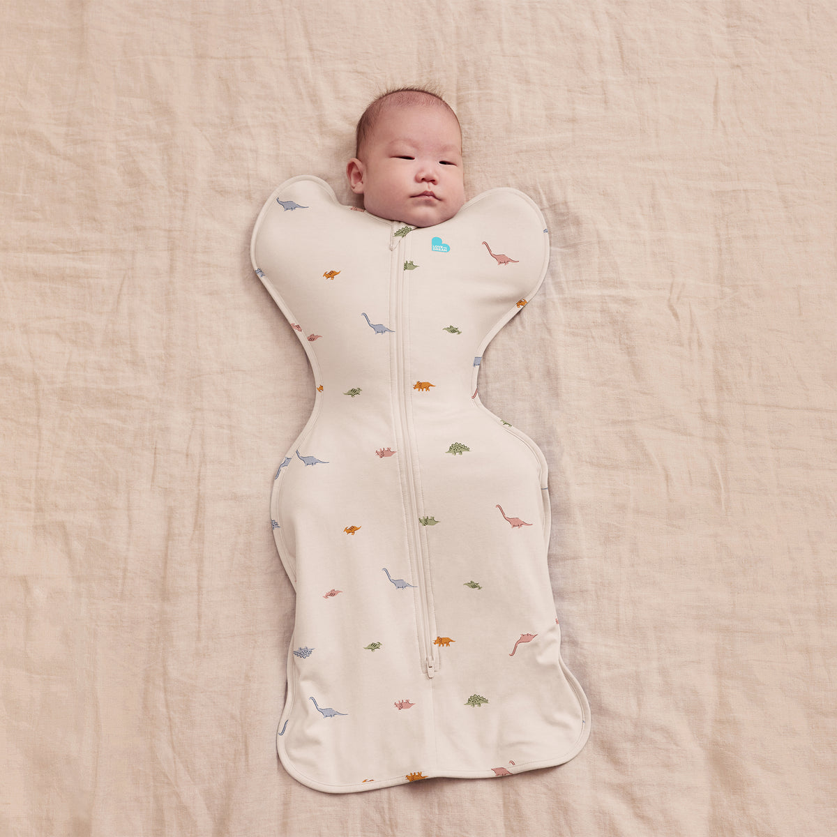 Love to Dream Swaddle Up 1.0 tog Cotton Cream Dino Snore