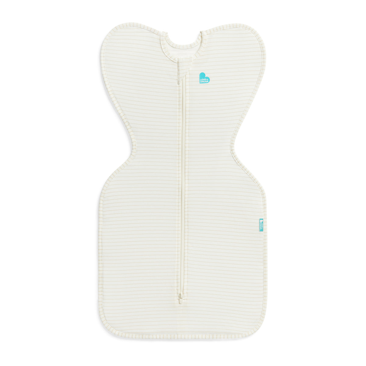 Love To Dream Swaddle Up 0.2 tog Cotton Tan Breton Stripe