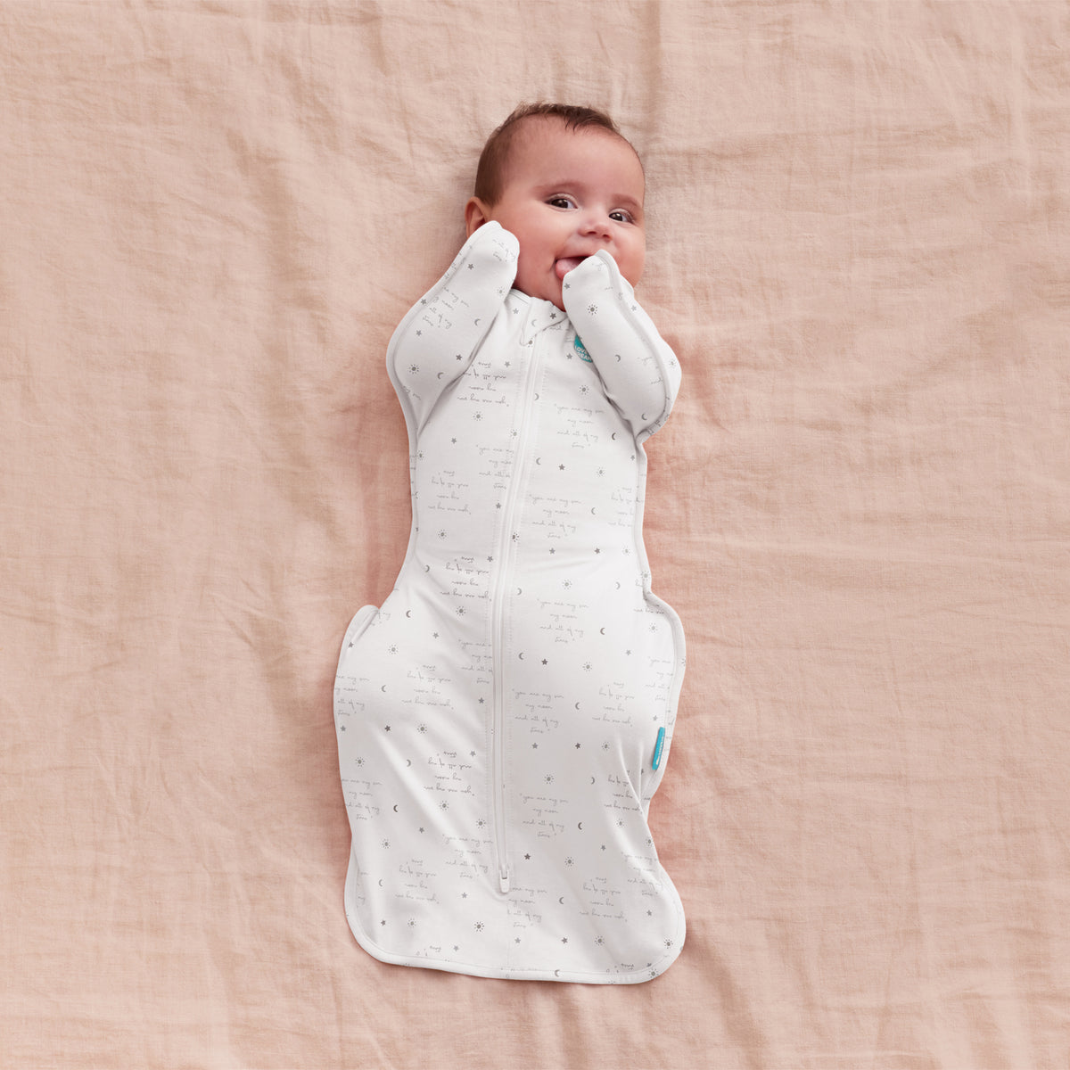 Love to Dream Swaddle Up 0.2 tog Cotton White You Are My Sunshine