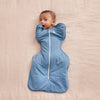 Love to Dream Swaddle Up 2.5 tog Quilted Stretch Cotton Pebbles Blue
