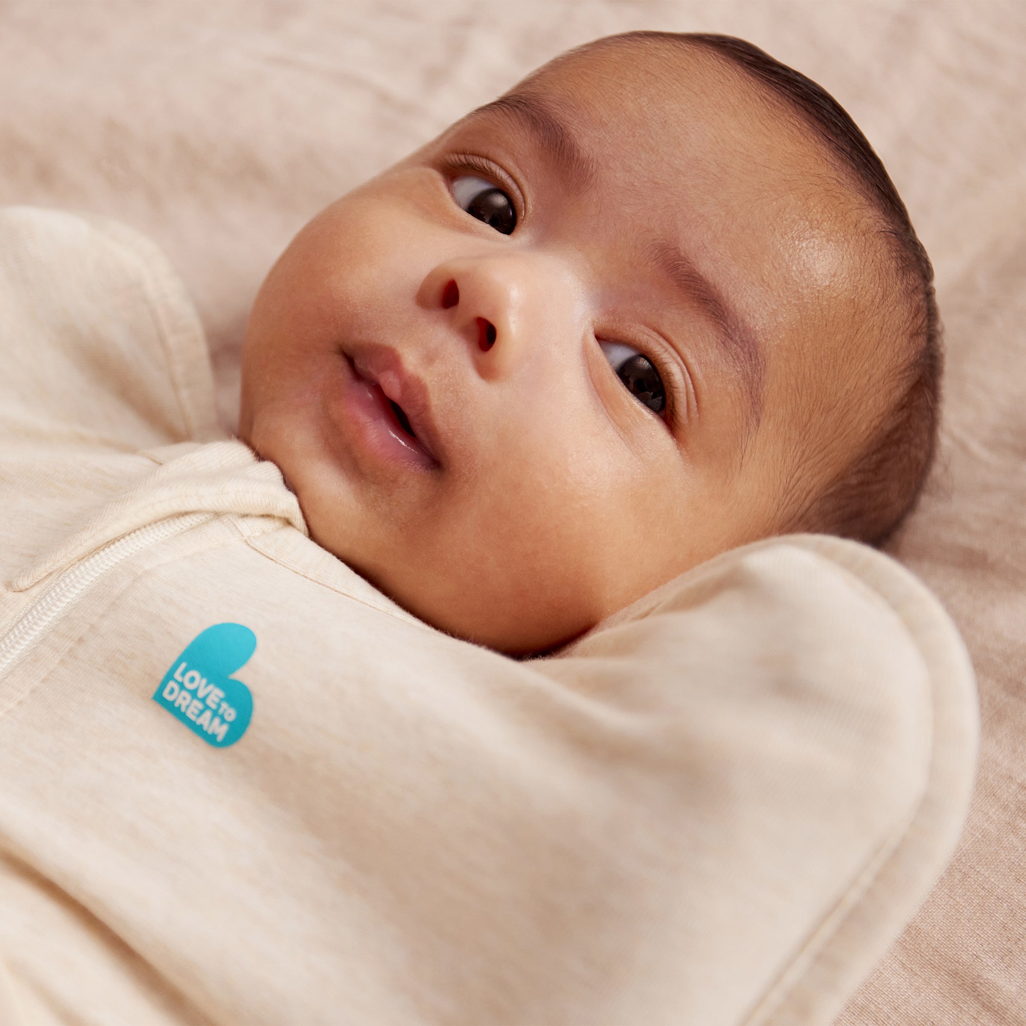 Love to Dream Swaddle Up 1.5 tog Stretch Cotton Fleece Twigs Oatmeal