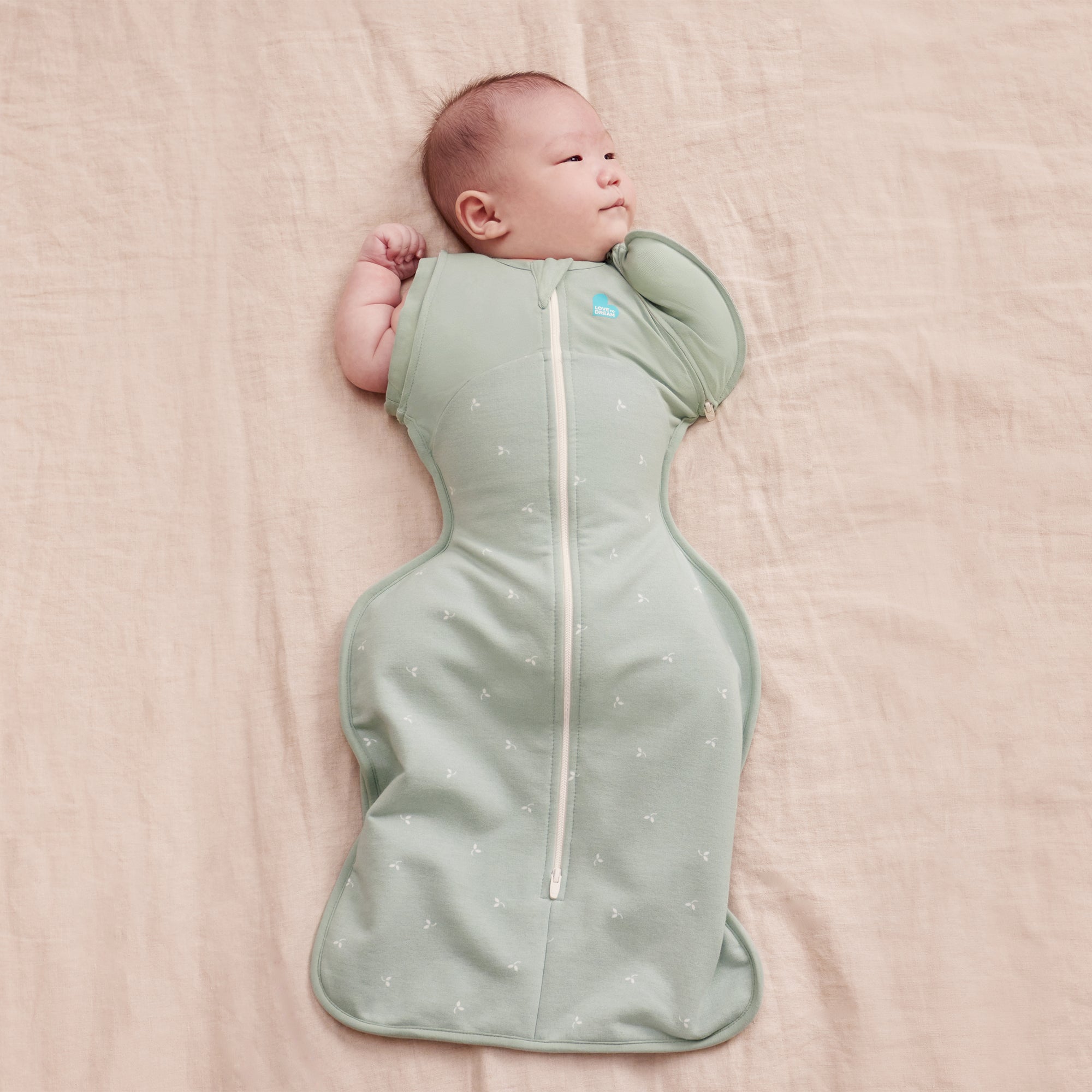 Love to Dream Transition Bag 1.5tog Stretch Cotton Fleece Twig Olive