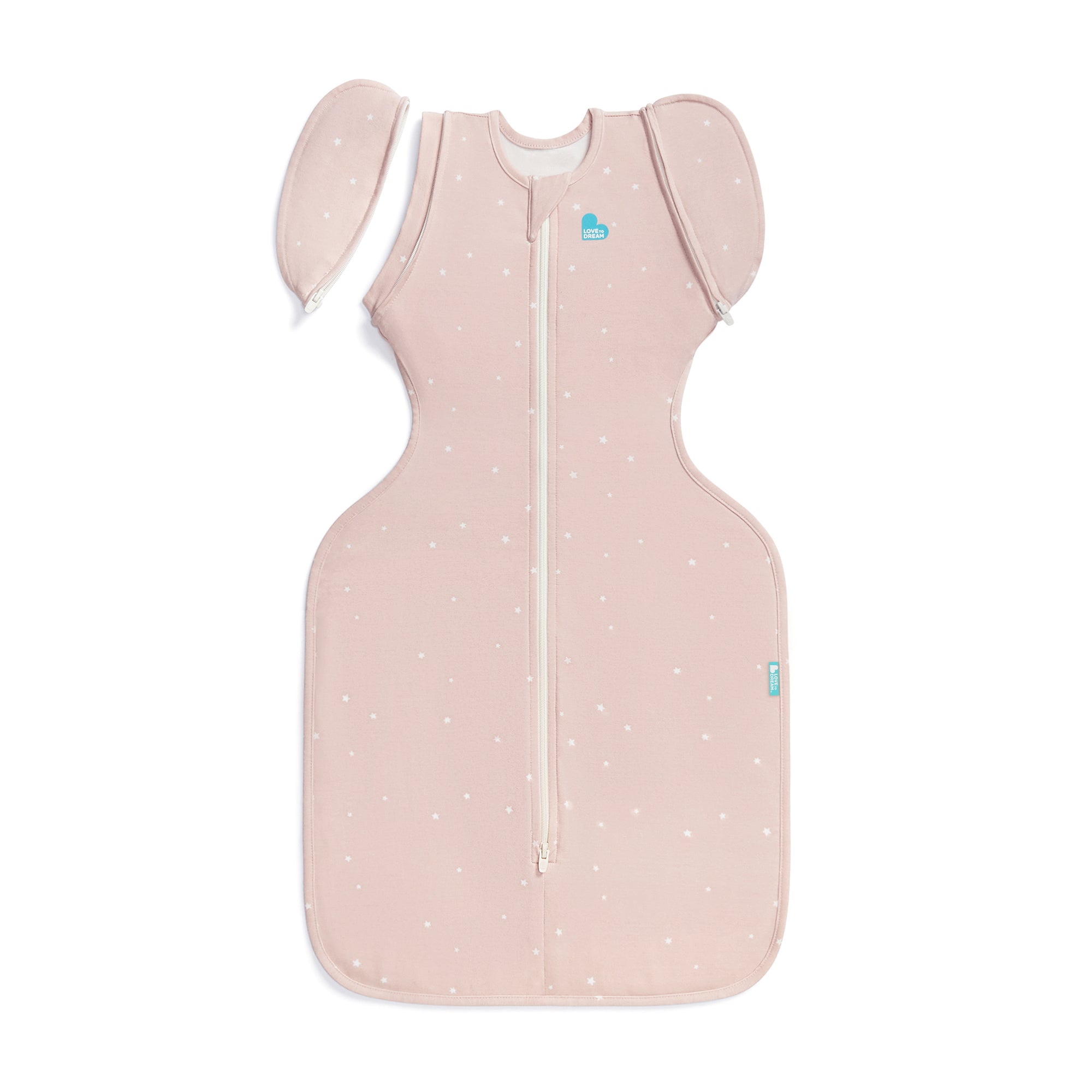 Love to Dream Transition Bag 1.0 tog Stretch Cotton Twinkle Powder Pink
