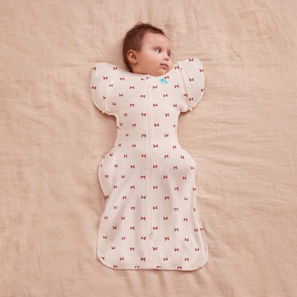 Love To Dream Transition Bag 1.0 tog Organic Cotton Cream Bows