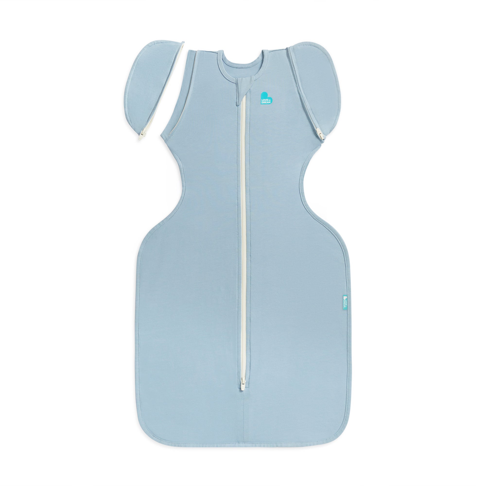 Love to Dream Swaddle Transition 0.2 tog Stretch Cotton Soft Blue