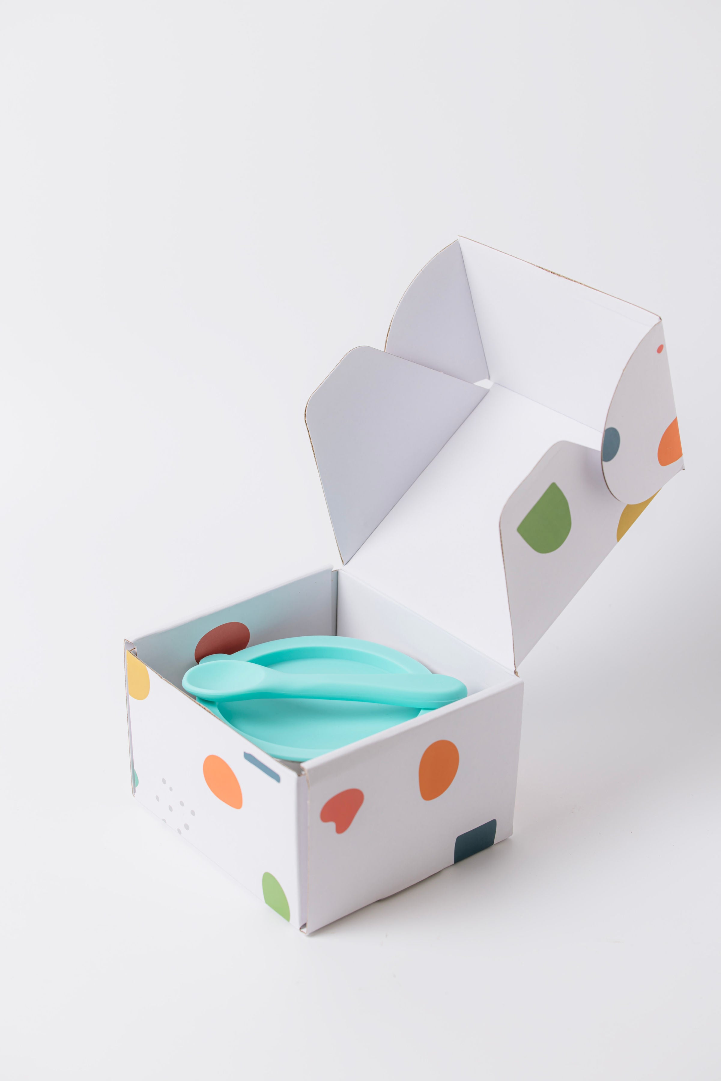 Lion and Lady 18/8 Stainless Steel Feeding Bowl with Suction Base Mint