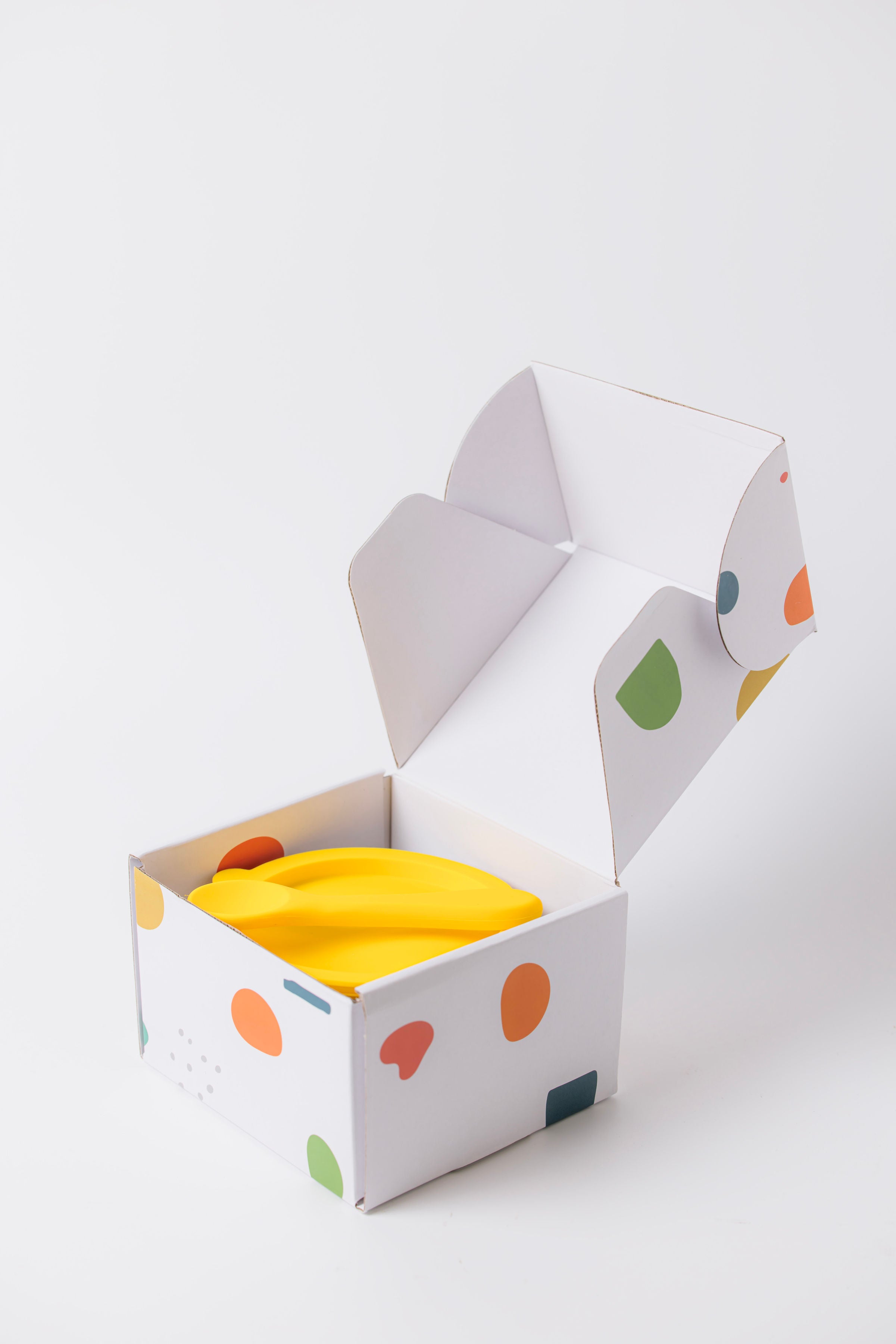 Lion and Lady 18/8 Stainless Steel Feeding Bowl with Suction Base Buttercup Yellow