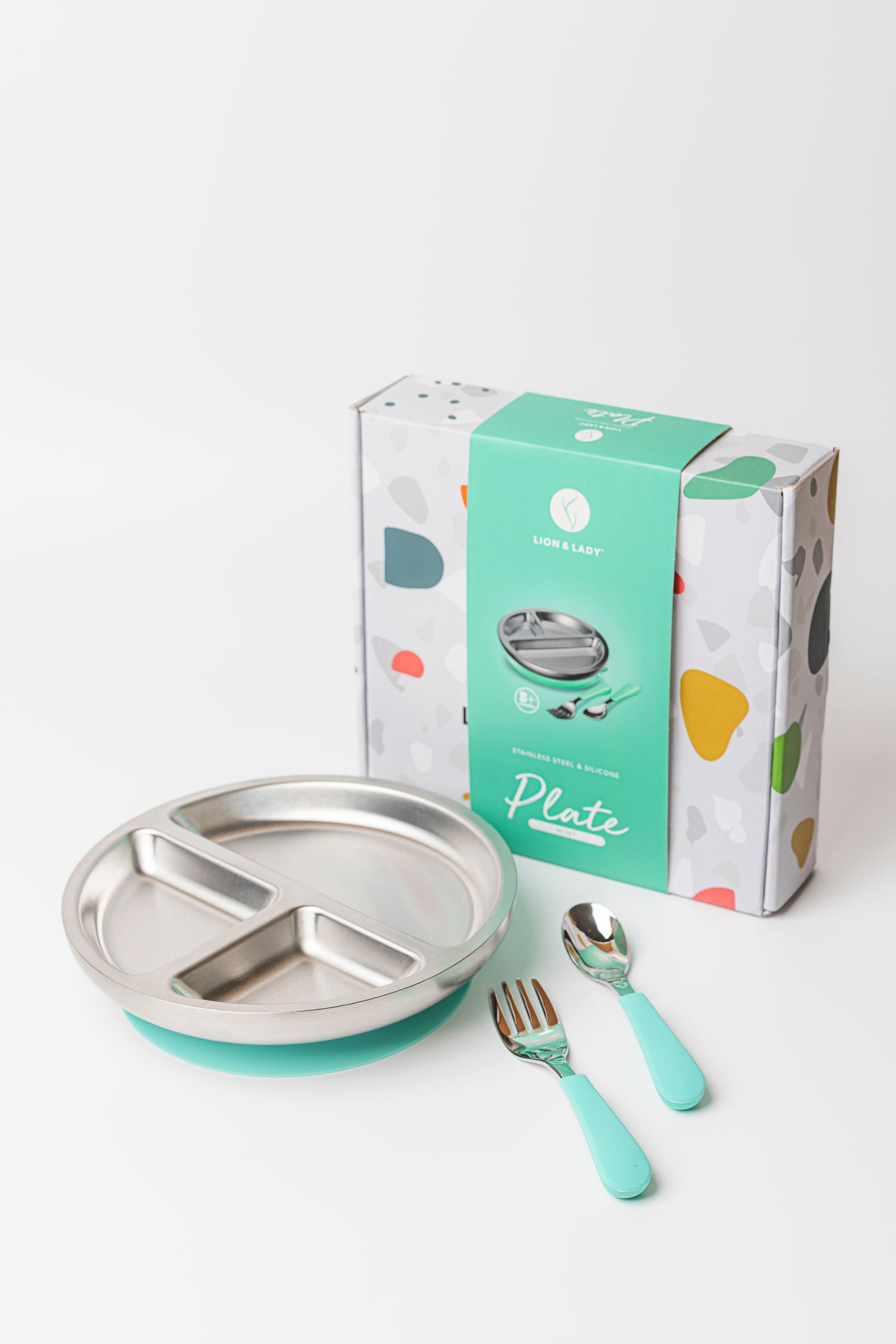 Lion and Lady 4pce Meal Time Set - Mint