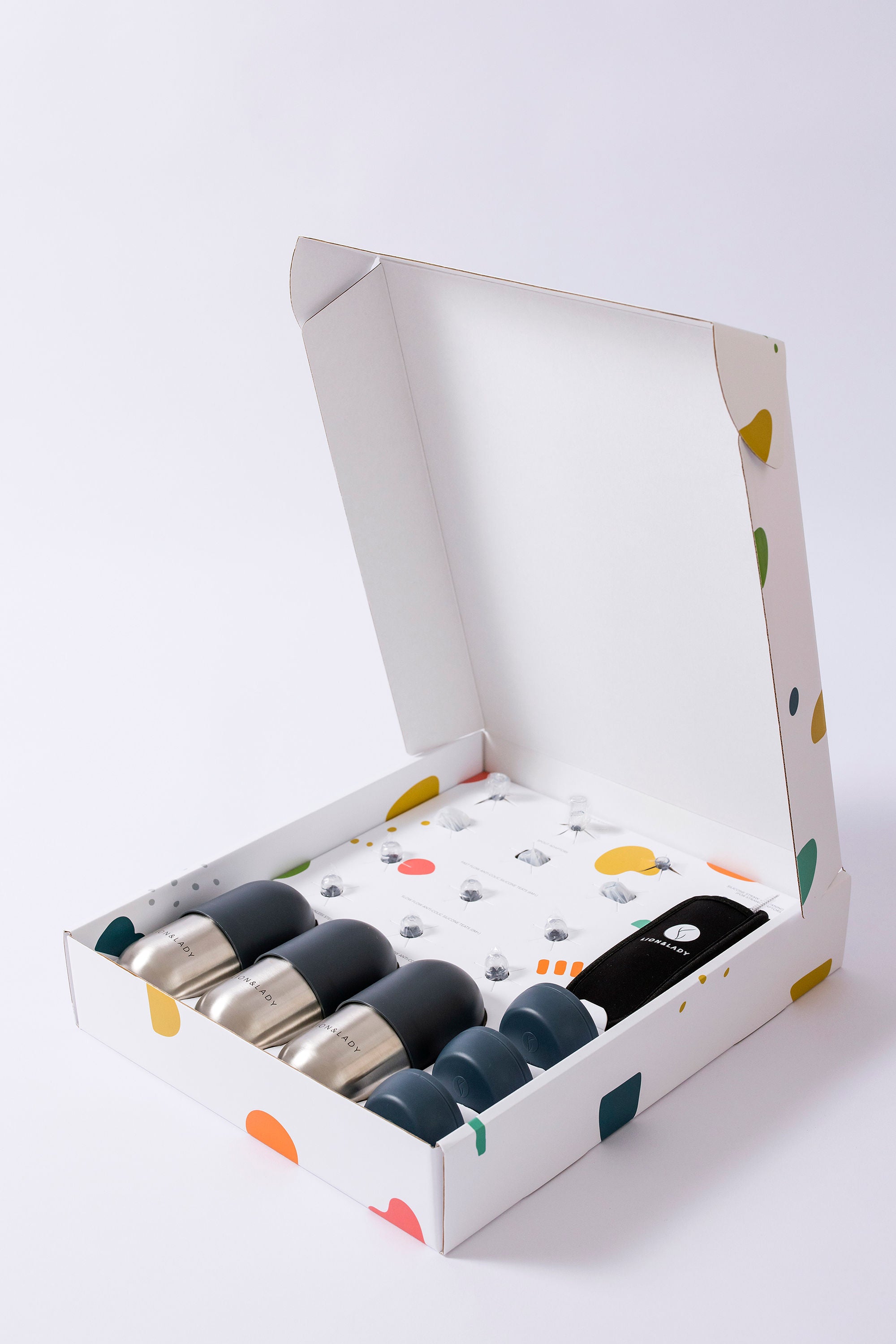 Lion and Lady Ultimate Pack with 210ml Bottles Navy