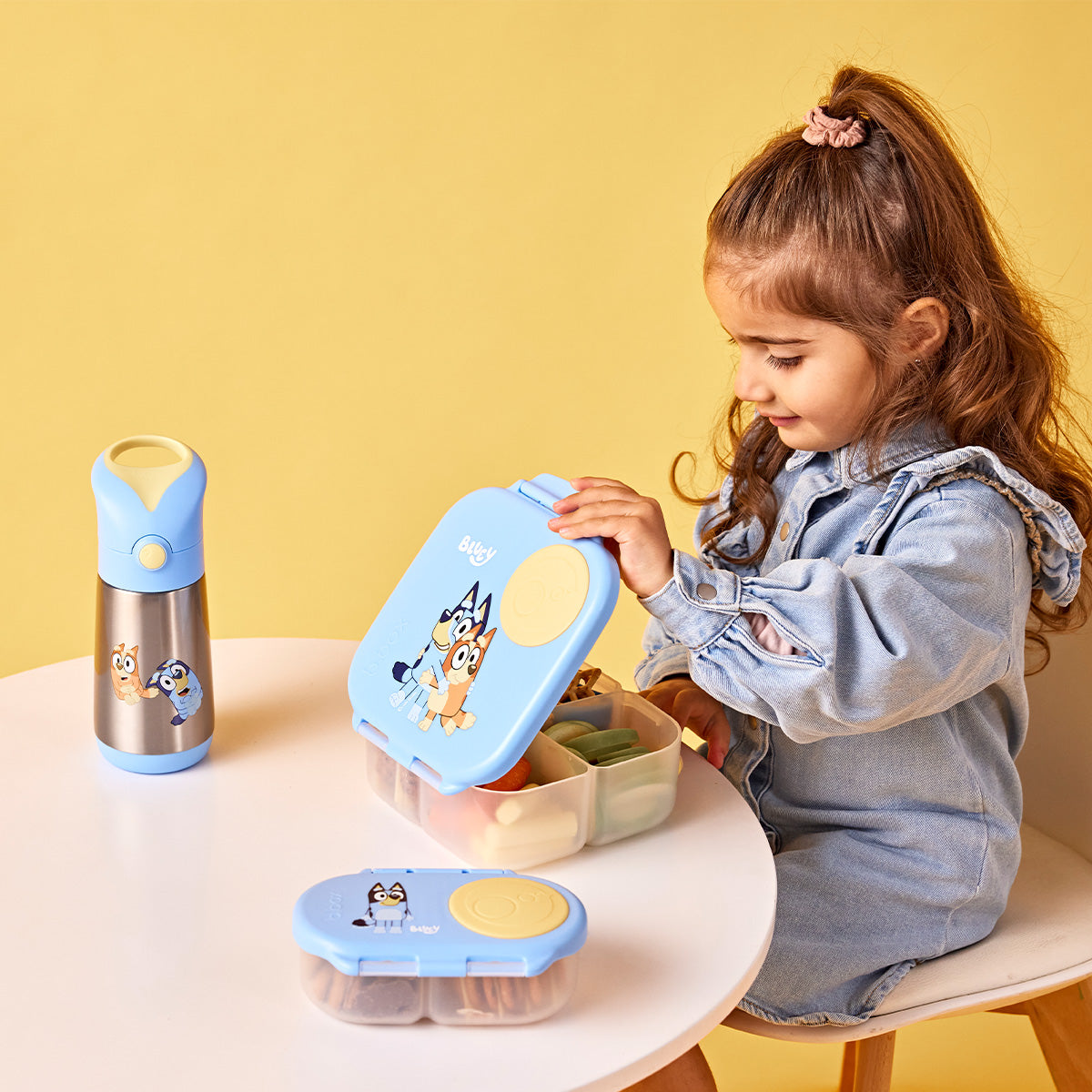 b.box Lunchbox Bluey Mini Lunchbox, Snackbox & Insulated Drink Bottle