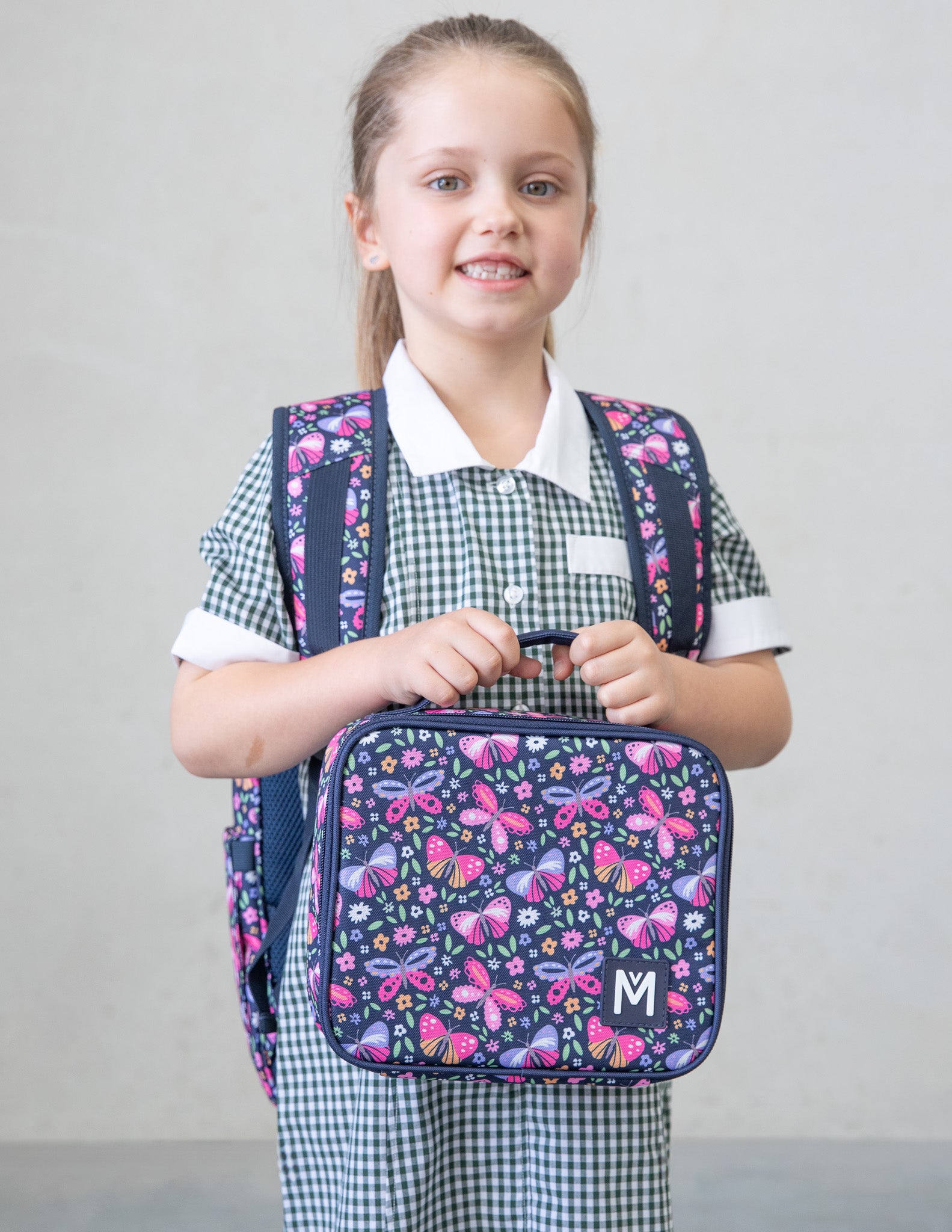 MontiiCo Medium Insulated Lunch - Butterflies