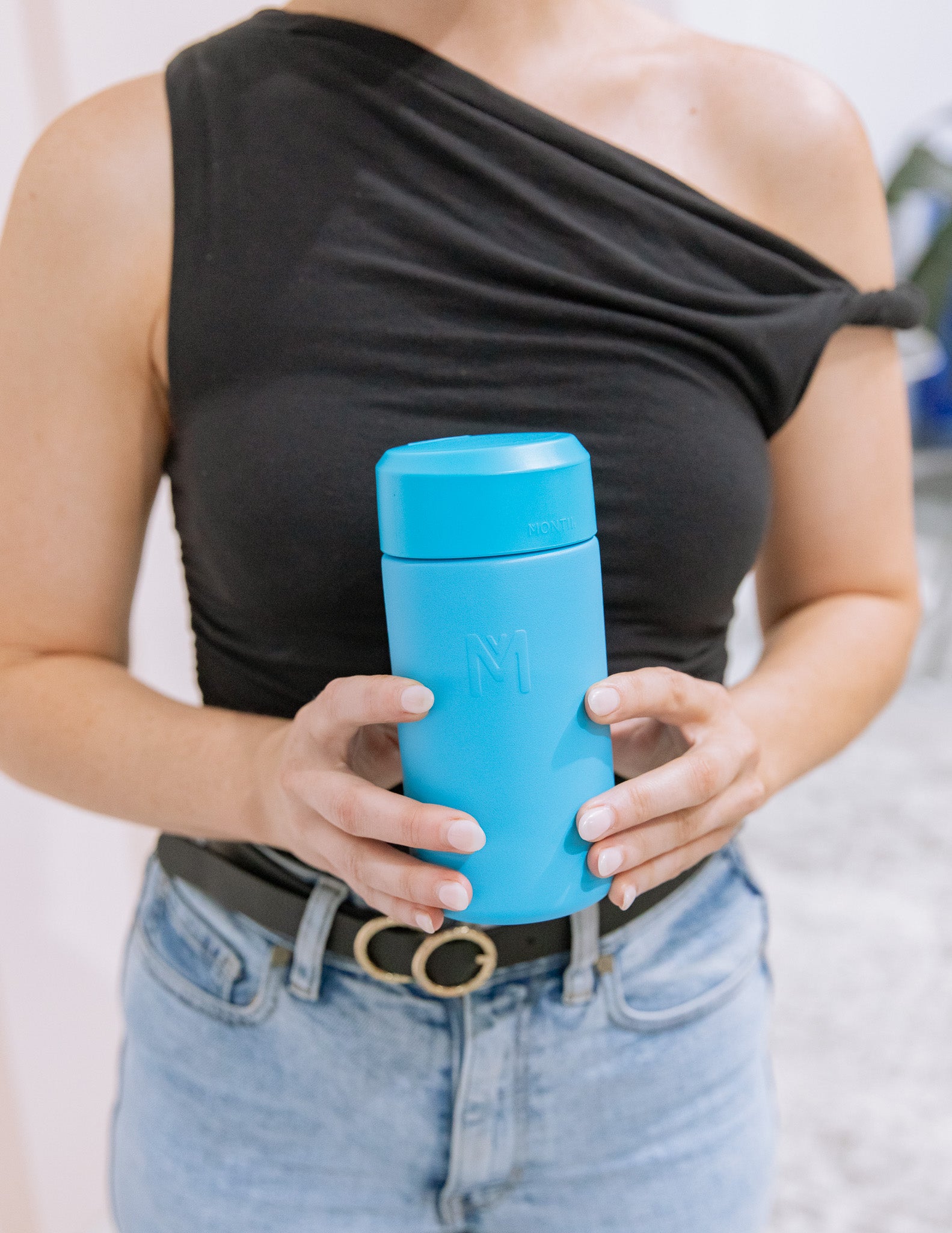 MontiiCo Fusion 350ml Drink Bottle Flask - Coastal