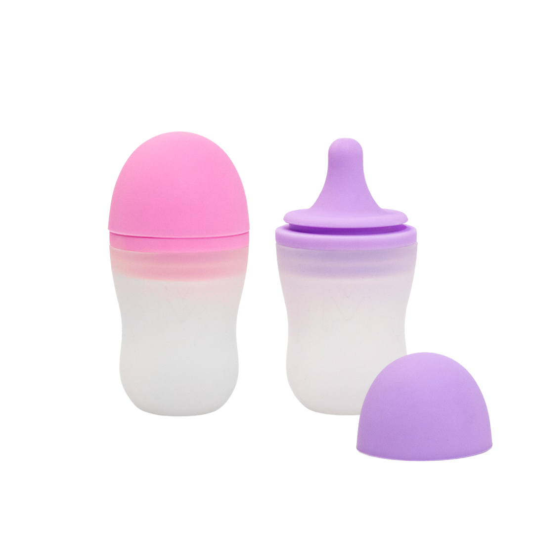 MontiiCo Silicone Sauce Bottle 2pk Floss and Lilac