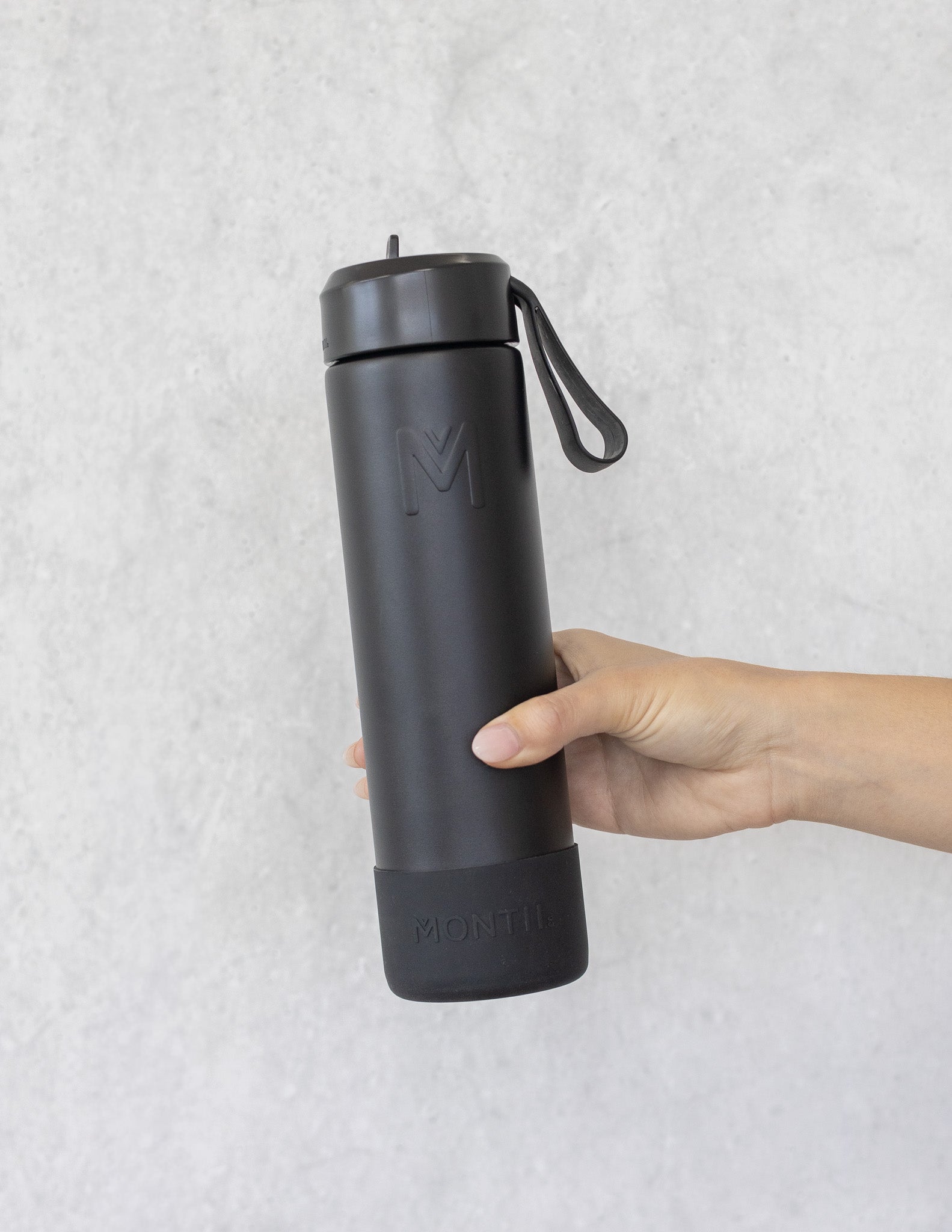 MontiiCo 700ml Drink Bottle Sipper - Midnight