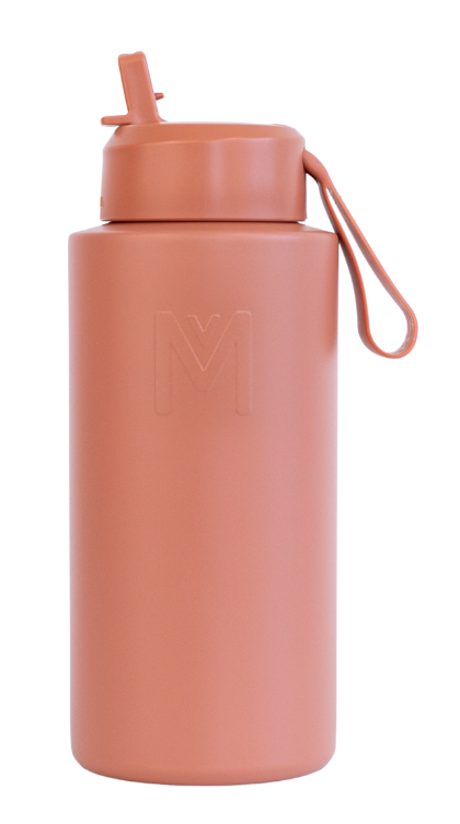 MontiiCo Fusion 1lt Drink Bottle Sipper - Clay