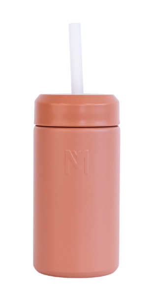 MontiiCo Kids Smoothie Cup | 275ml with stainless steel and Silicone straw