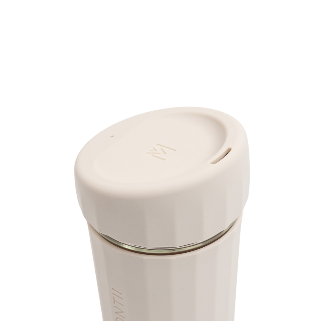 MontiiCo Brew Glass Coffee Cup - Cream