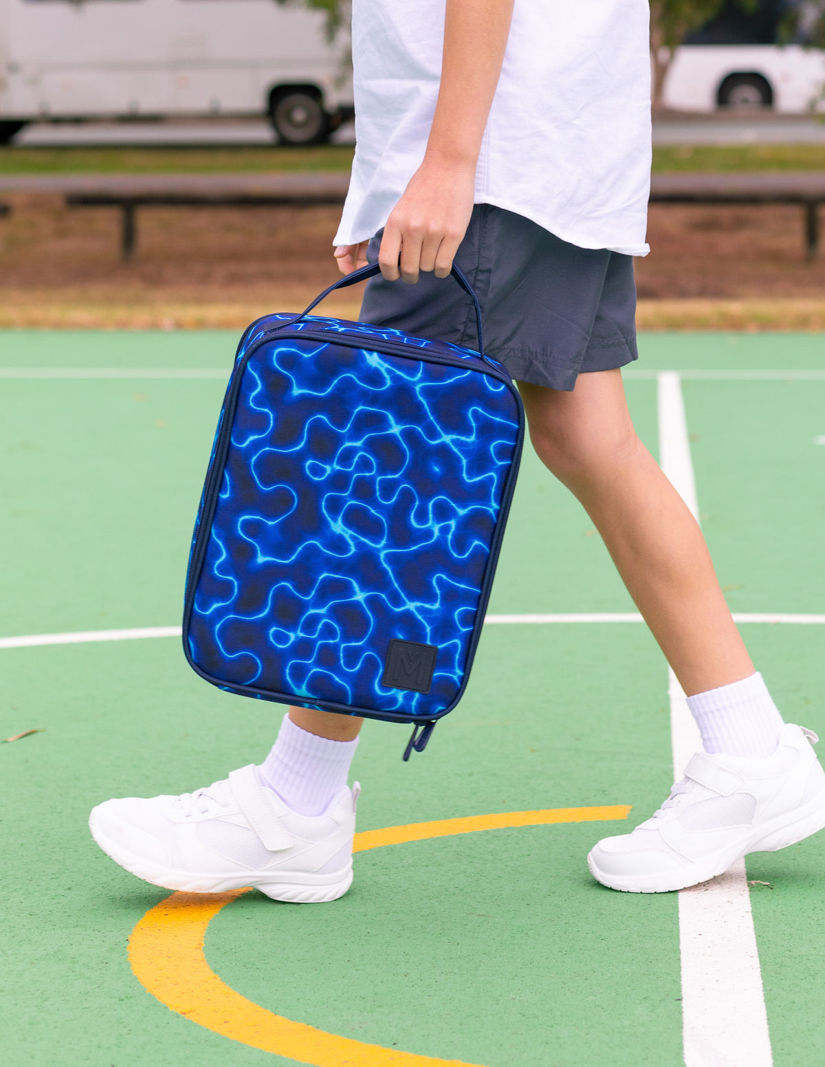 MontiiCo Large Insulated Lunch Bag High Voltage