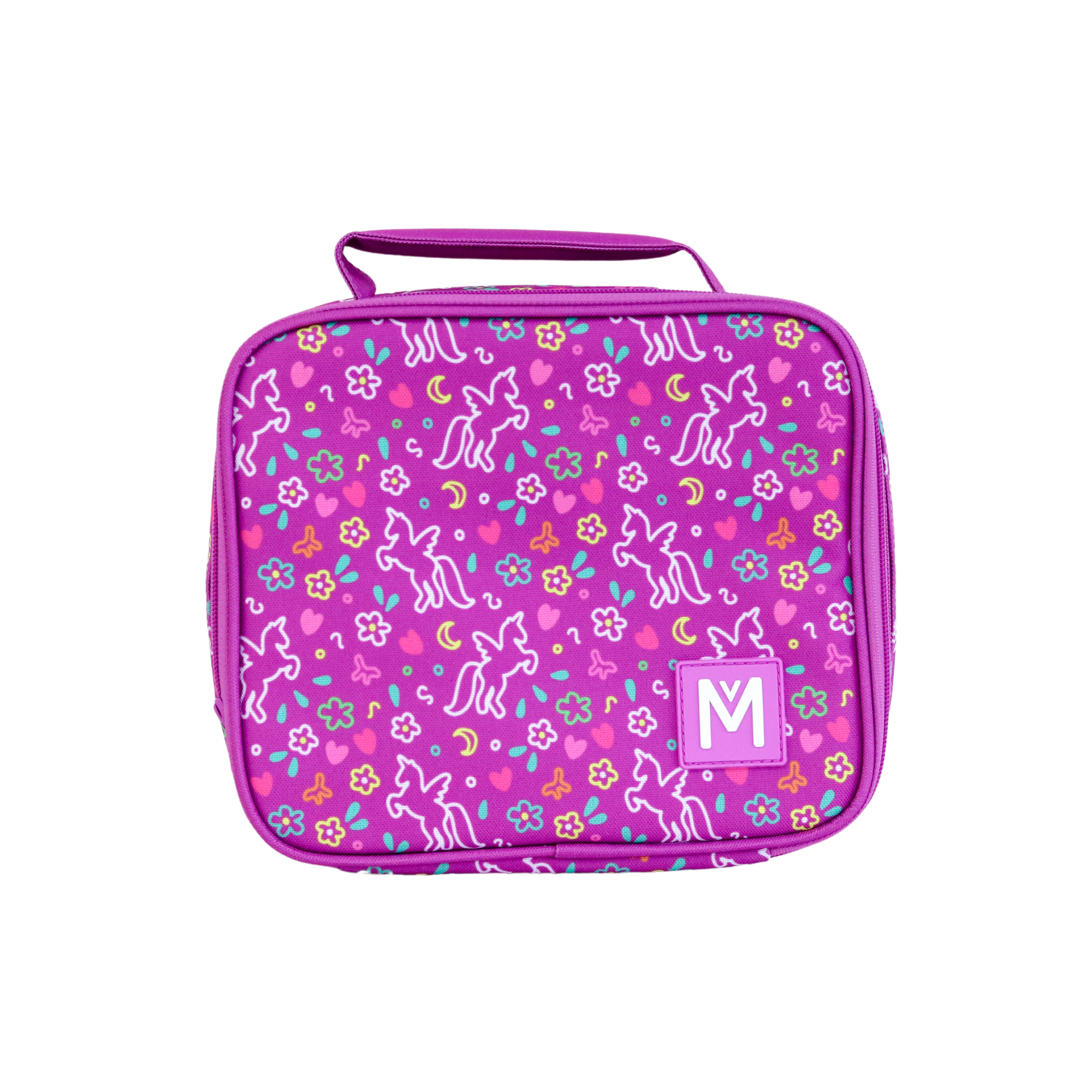 MontiiCo Medium Insulated Bag & Bottle Combo - Unicorn & Dusk