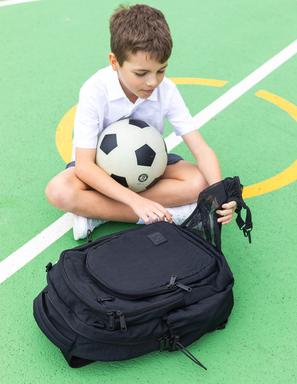 MontiiCo Sports School Bag Black