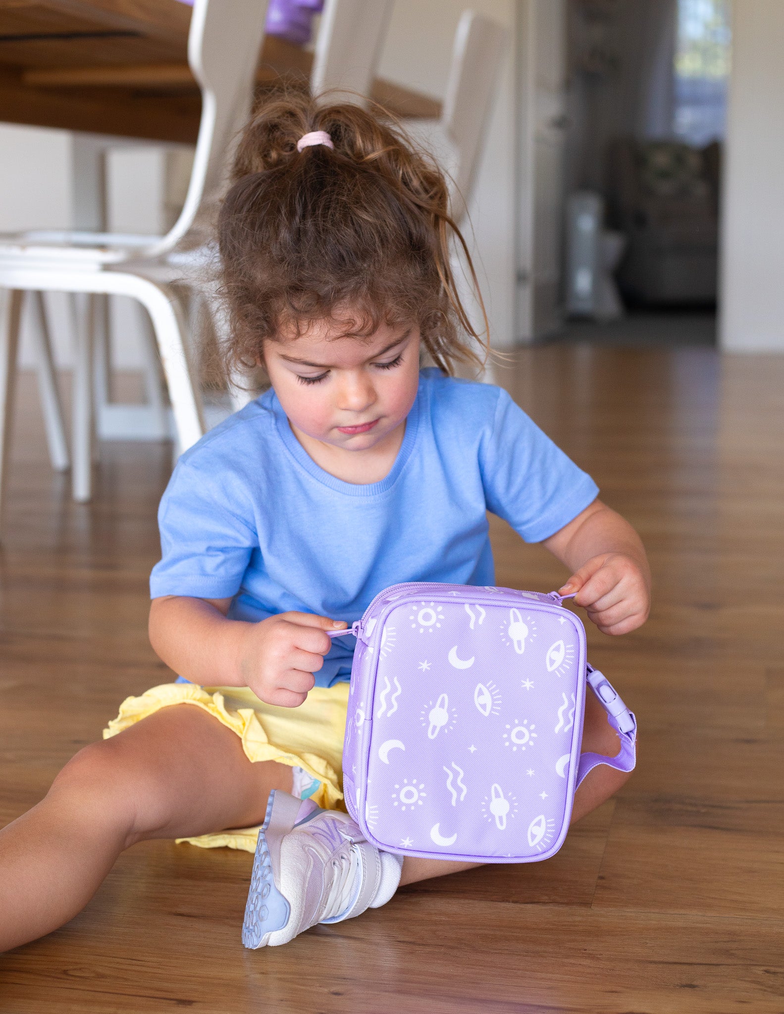 MontiiCo Mini Insulated Lunch Bag with Clip - Cosmic Bloom