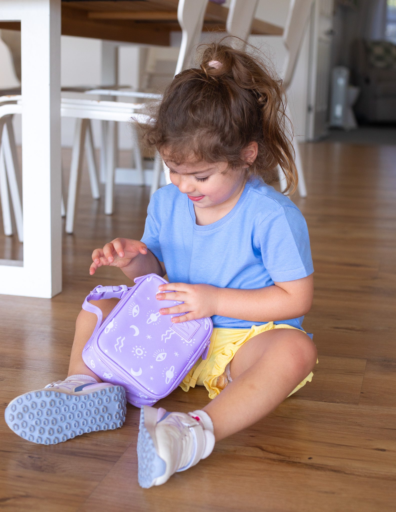 MontiiCo Mini Insulated Lunch Bag with Clip - Cosmic Bloom