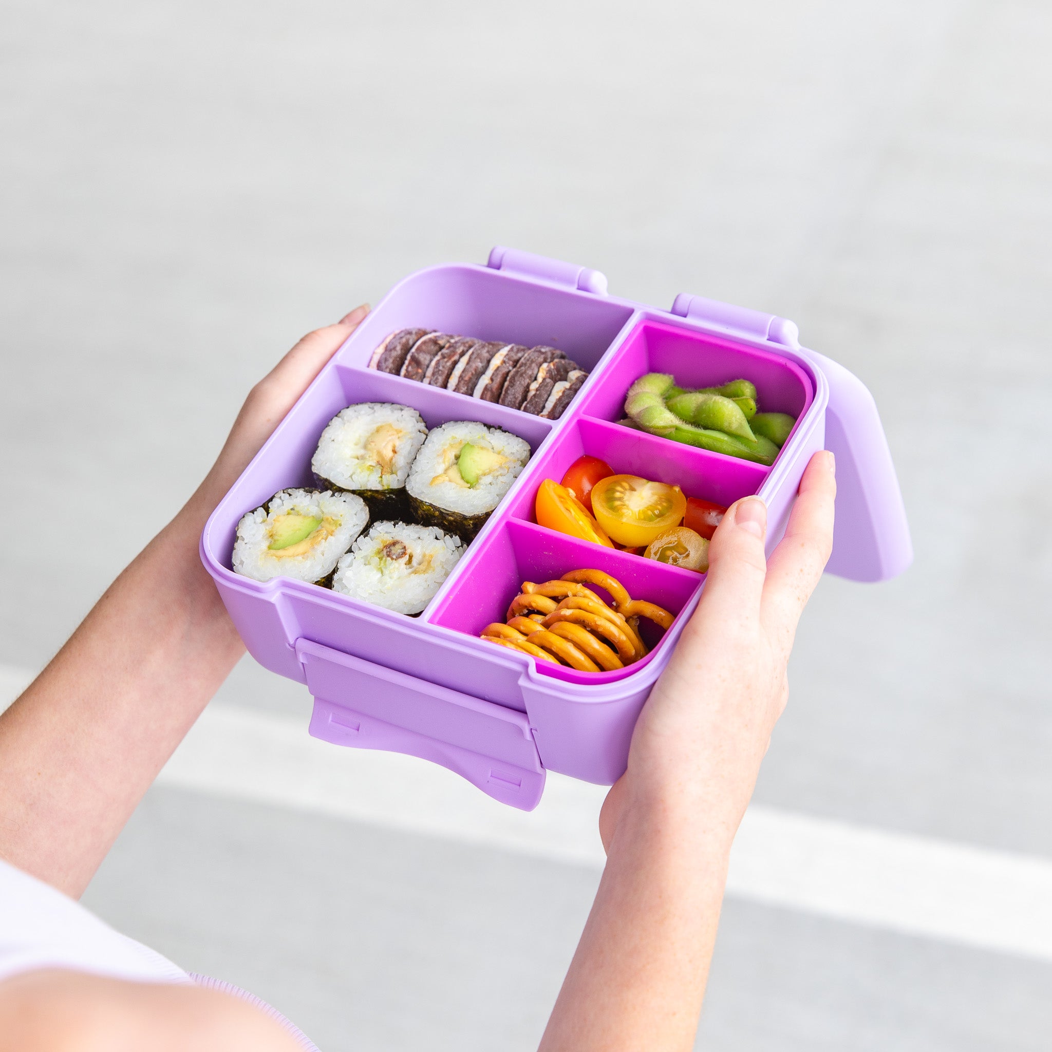 MontiiCo Bite Lunch Box - Lilac