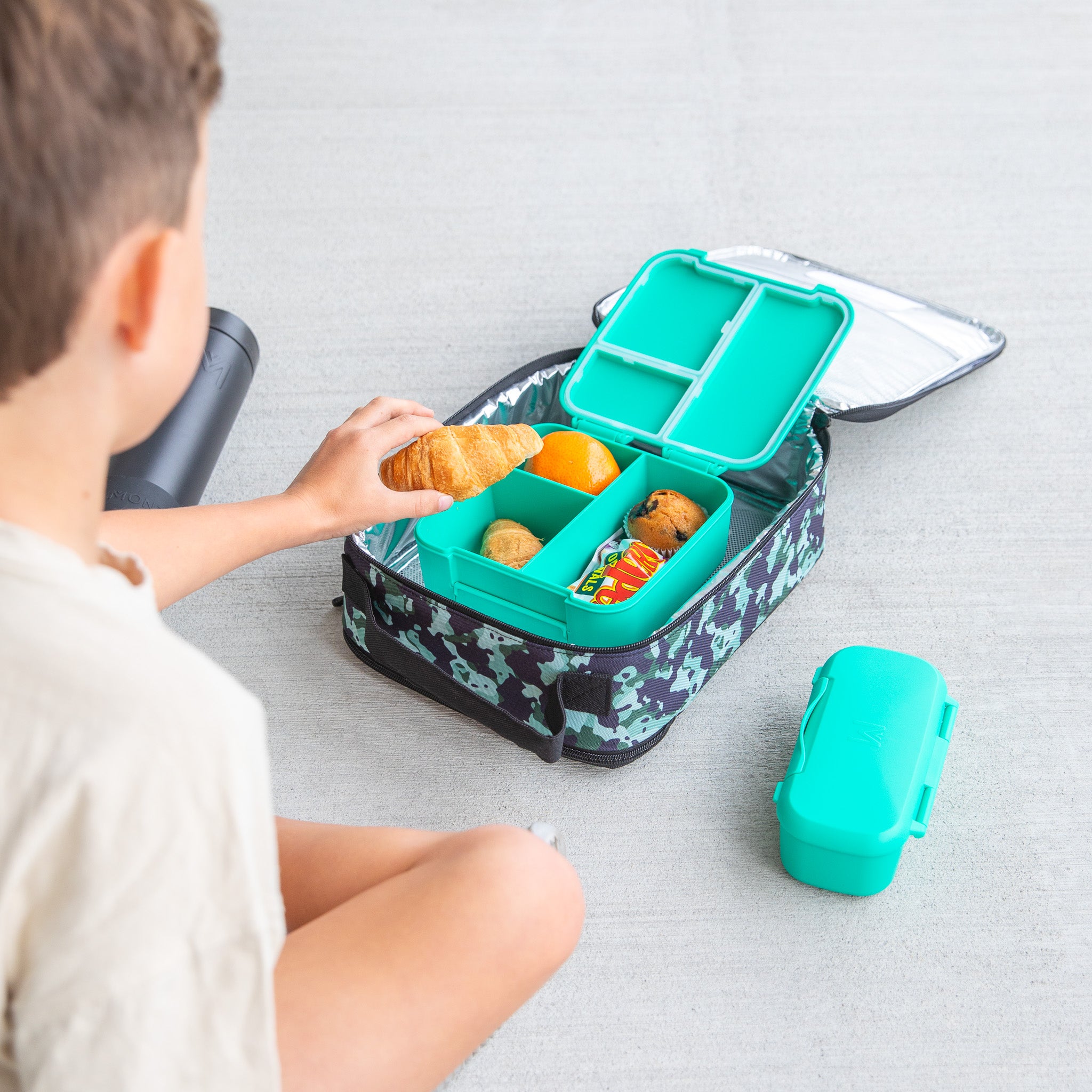 Montiico Large Insulated Lunchbag Stealth