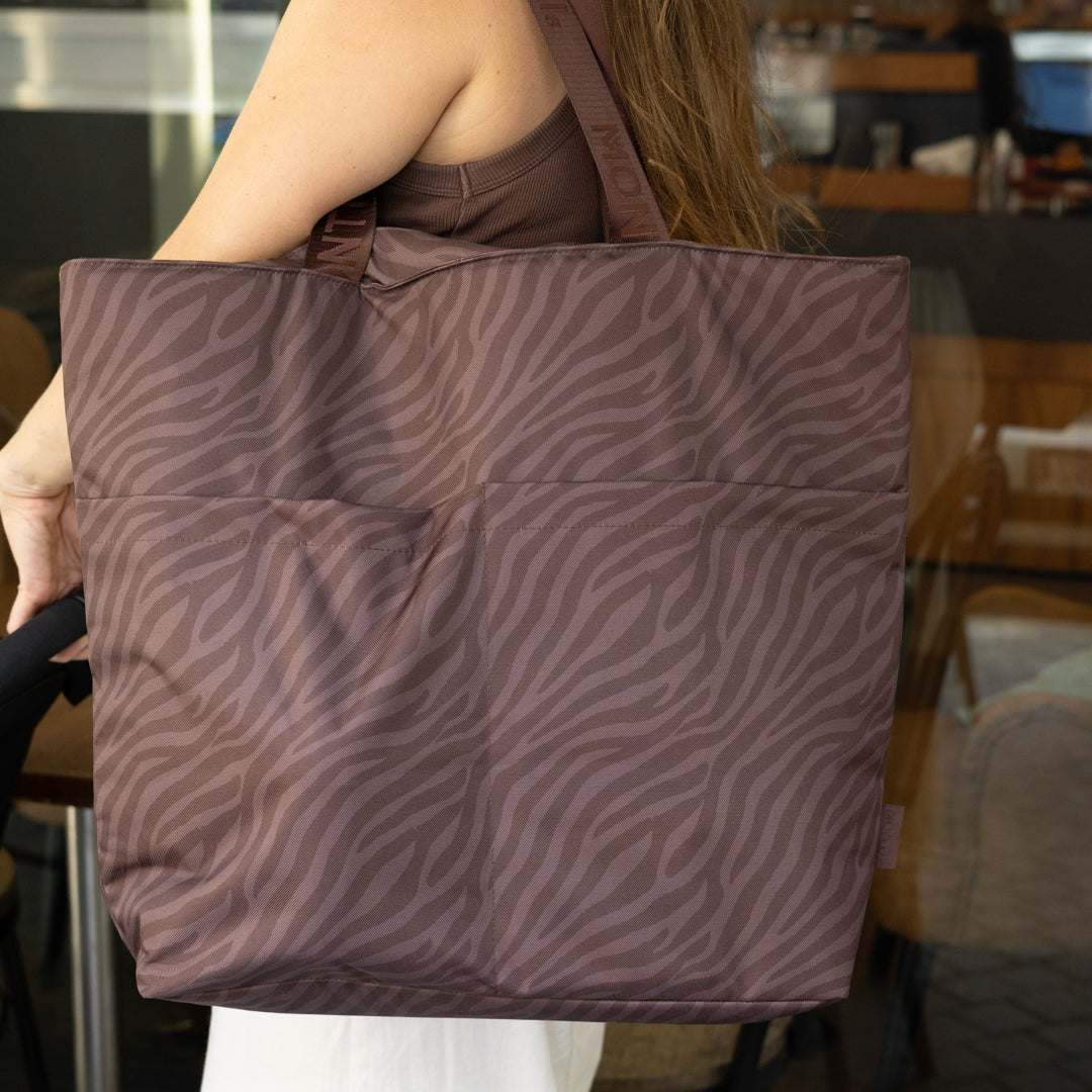 MontiiCo Insulated Tote Bag Zebra