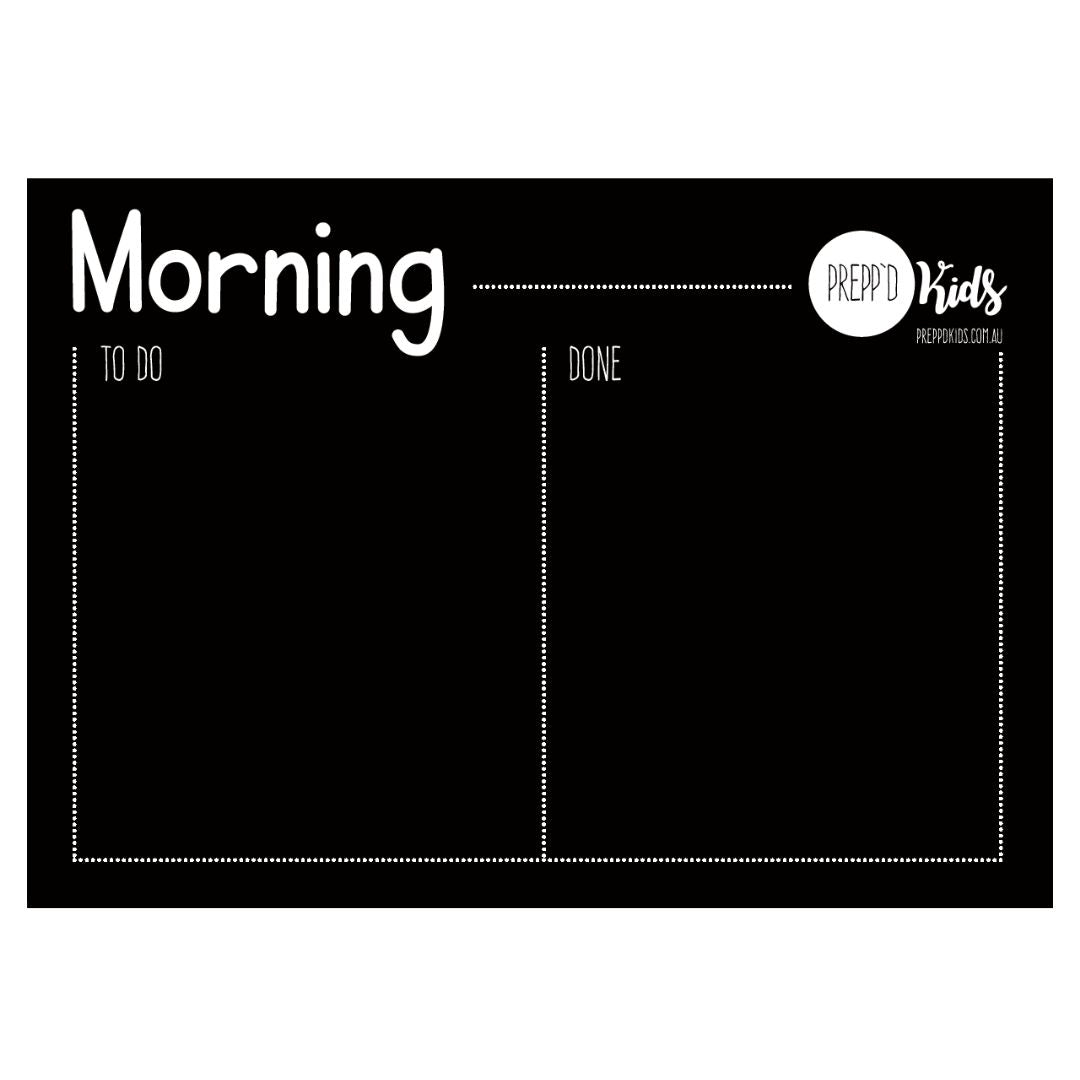 Prepp'd Kids Morning & Evening Routine Set (A4)