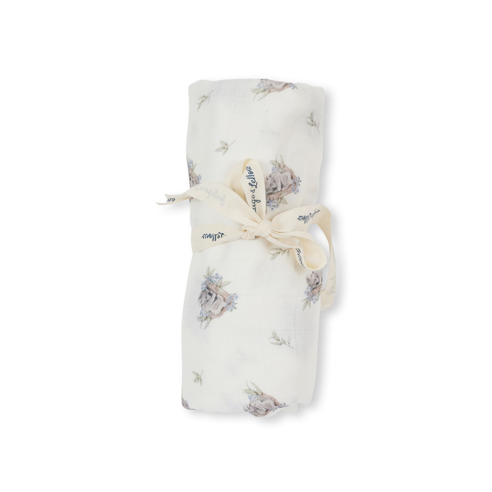 Indigo & Lellow Muslin Wrap