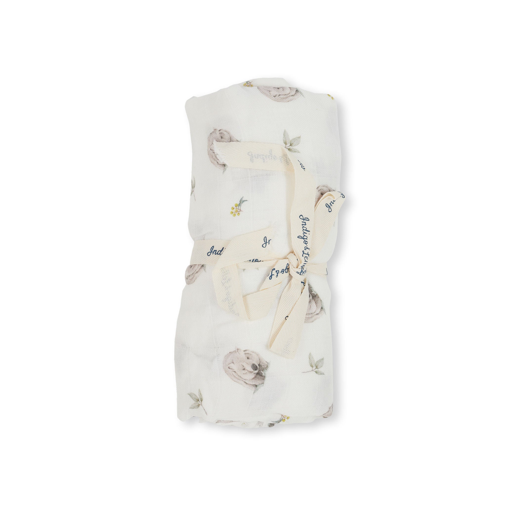 Indigo & Lellow Muslin Wrap