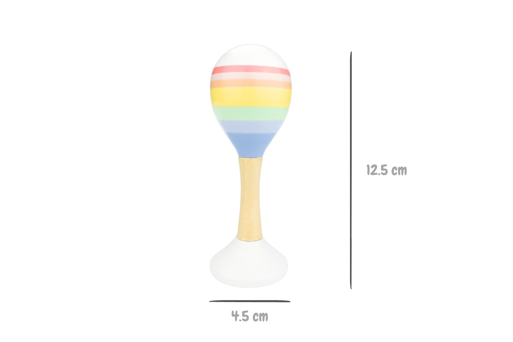 Rainbow Wooden Maraca