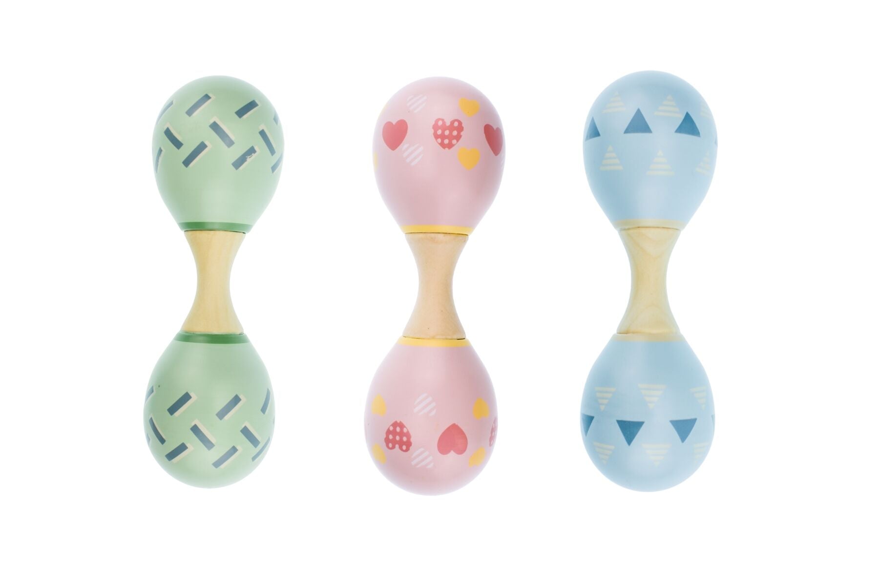 Rainbow Maraca Rattle Double Ended