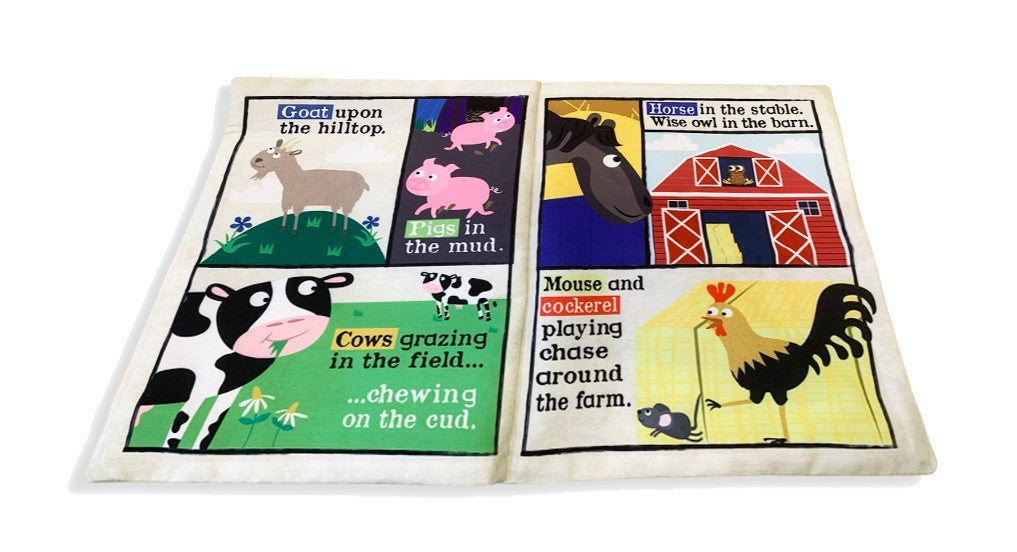 Jo and Nics Crinkly Cloth Book Farm Animals