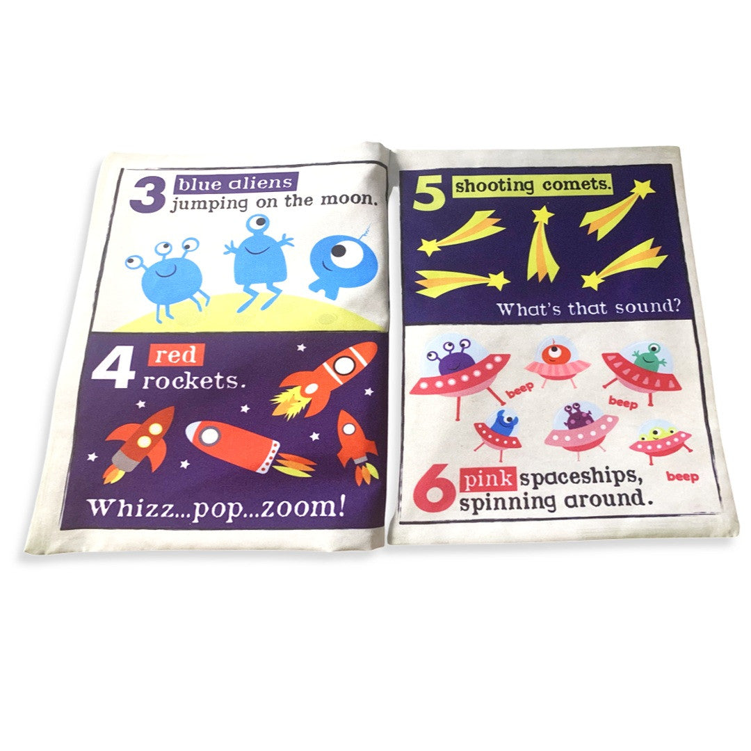 Jo and Nics Crinkly Cloth Book Counting in Space