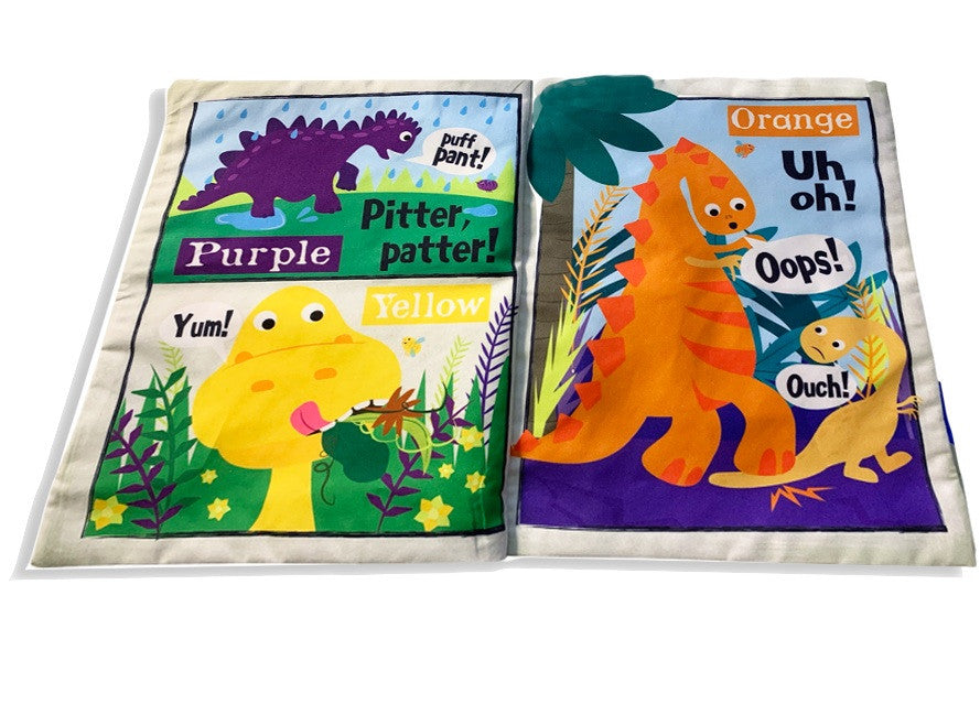 Jo and Nics Crinkly Cloth Book Rainbow Dinosaurs
