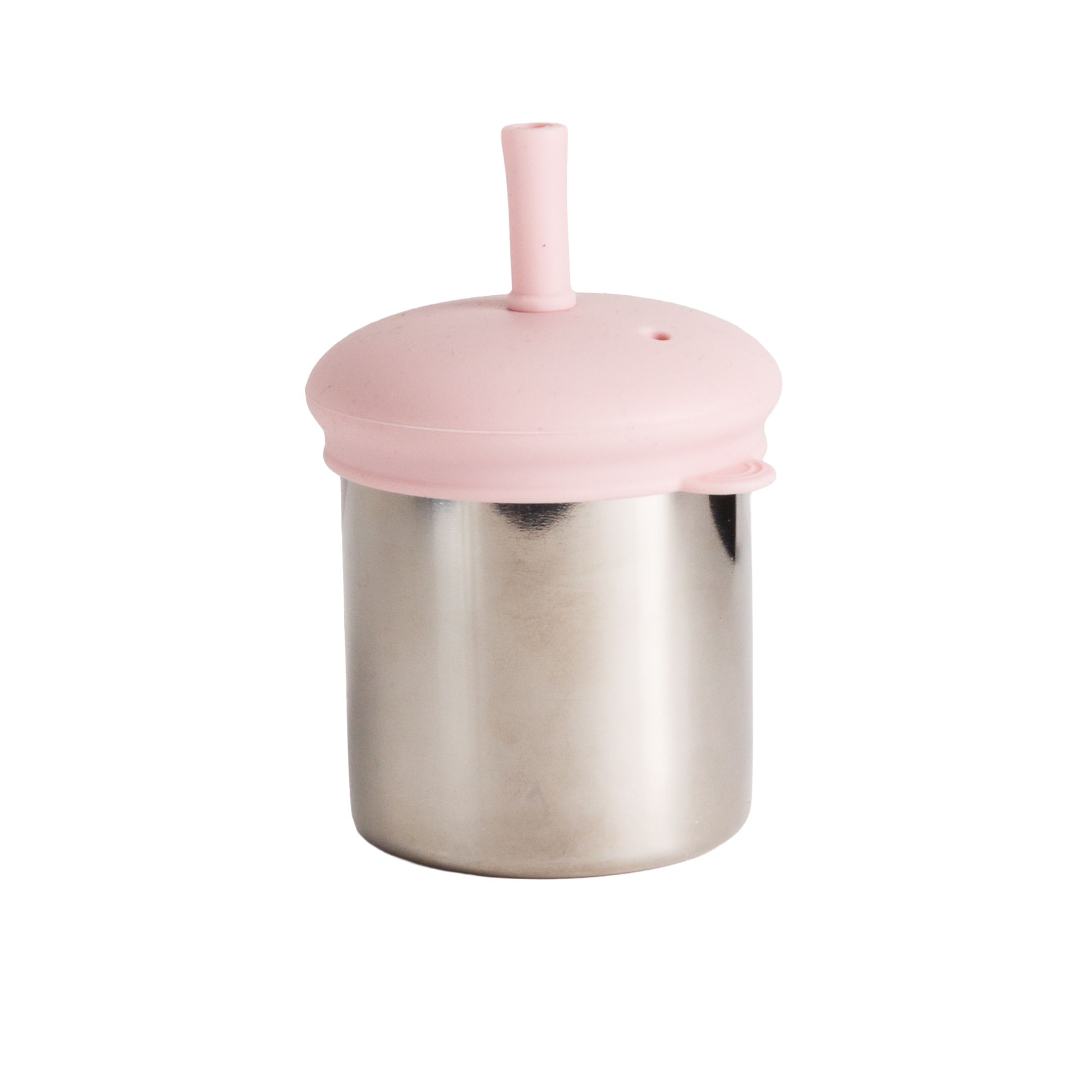 Nestling Stainless Insulated Sip and Straw Cup Dusty Pink