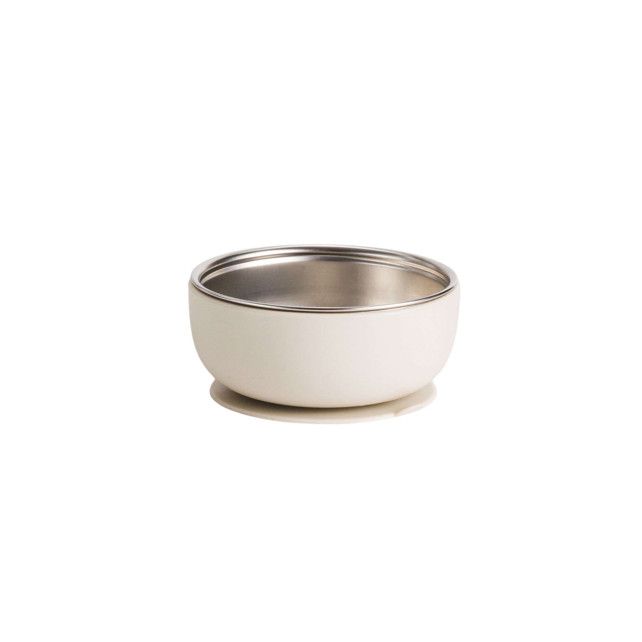 Nestling Stainless Steel Suction Bowl Oat