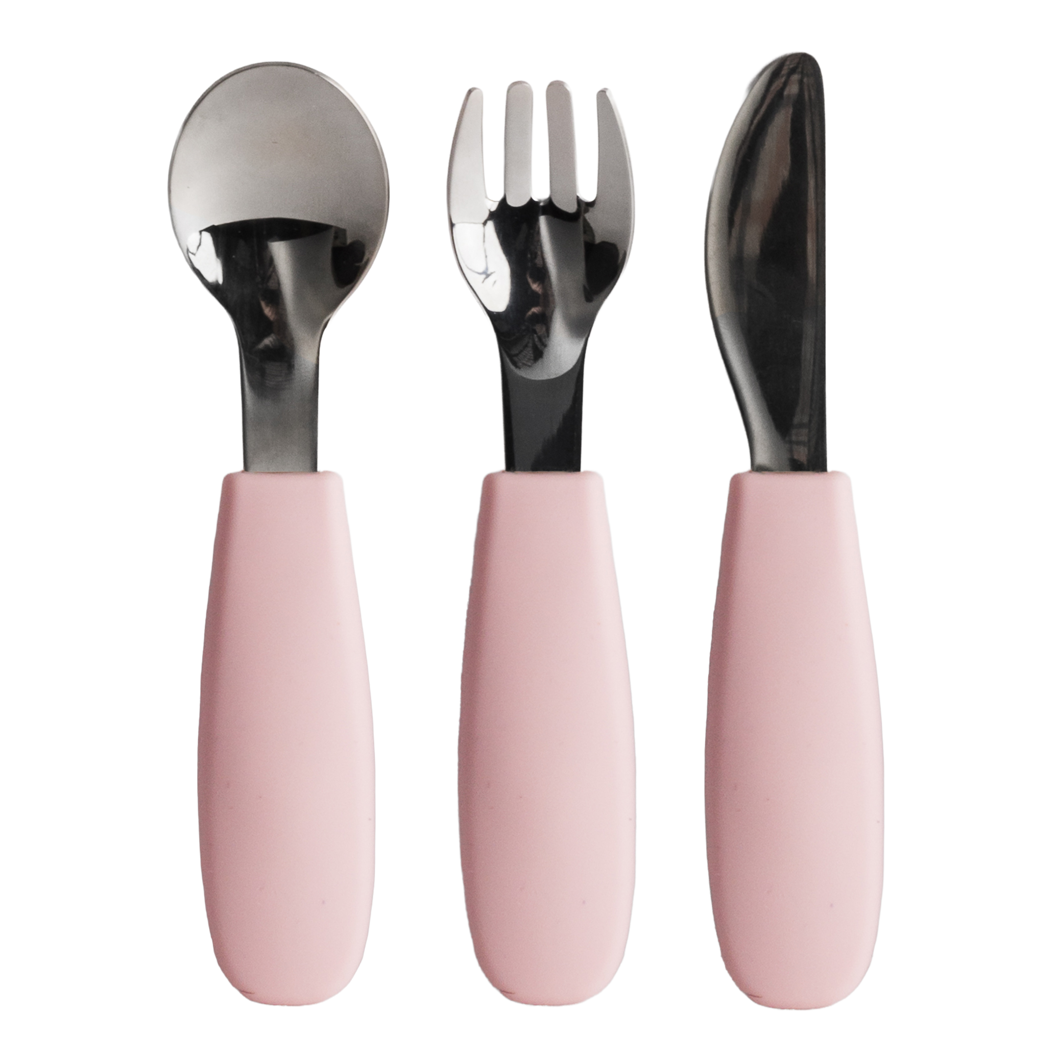 Nestling Toddler Cutlery 3pk Dusty Pink