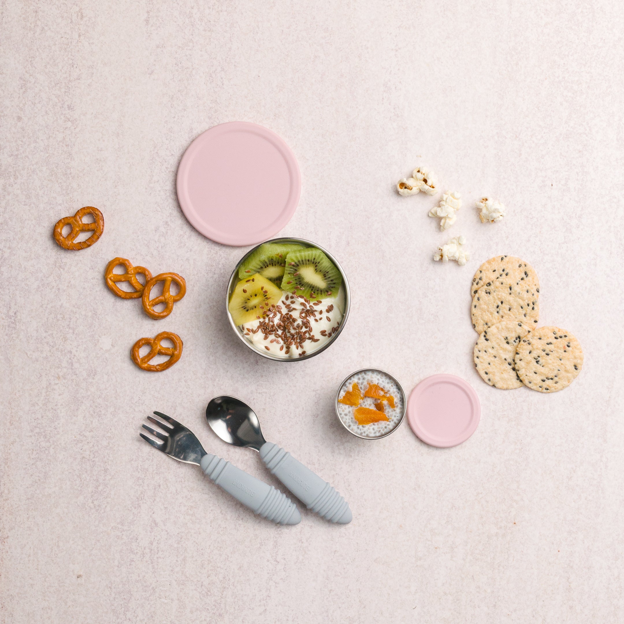 Nestling Stainless Steel Lunchbox Dipper Set